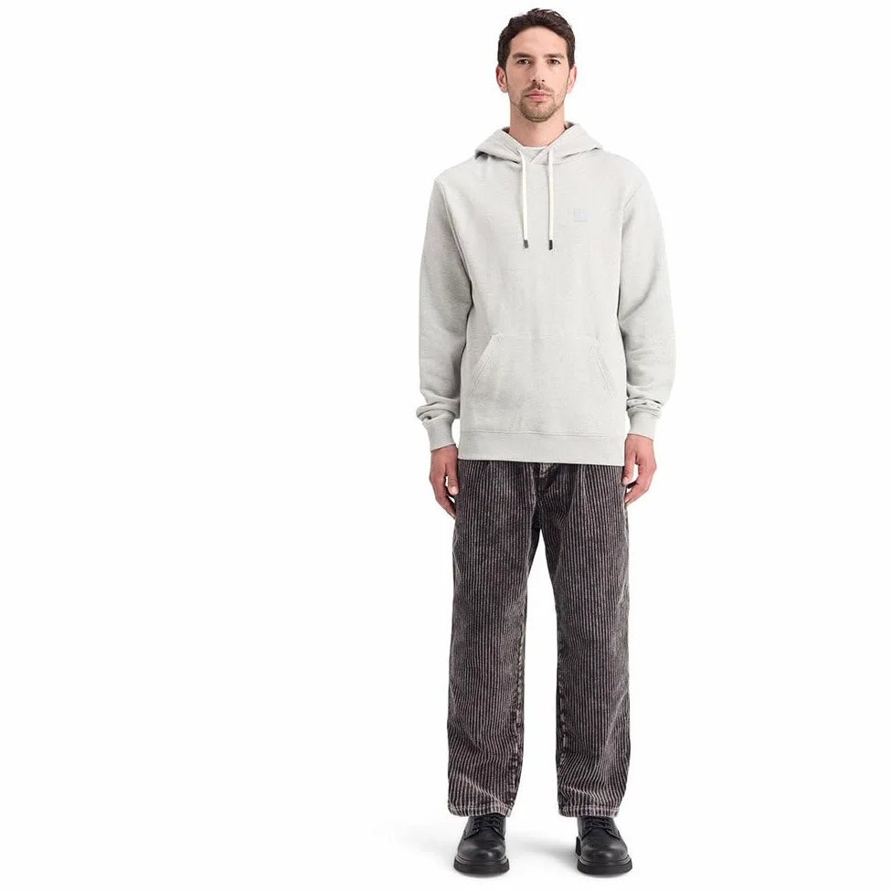 Scotch & Soda Essential odznaka Logo Hooded Bluza z kapturem Męska bluza z kapturem, Szary melanż 050, L