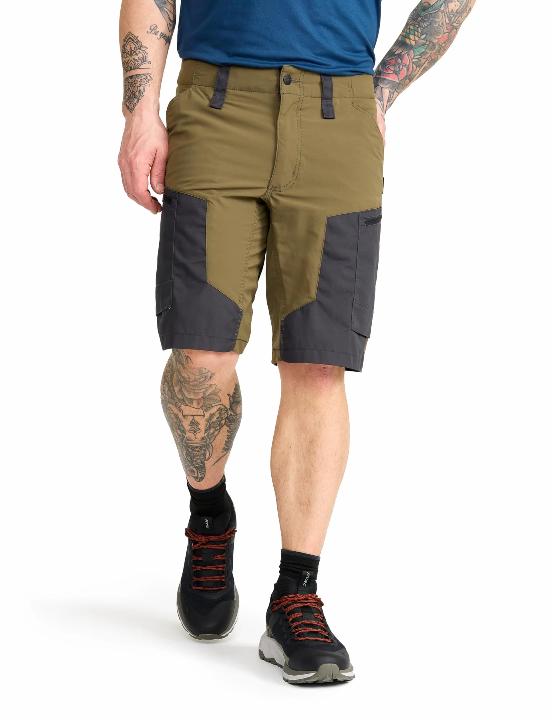 RevolutionRace RVRC GP Shorts Męskie, solidne i oddychające spodenki trekkingowe do wszelkich aktywności na świeżym powietrzu