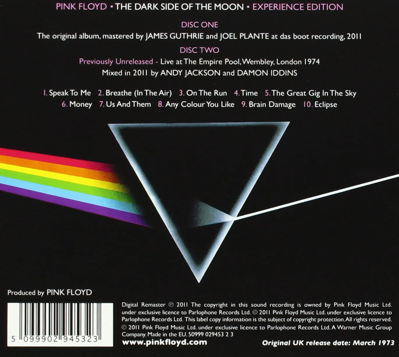 The Dark Side Of The Moon [2011 - Remaster]