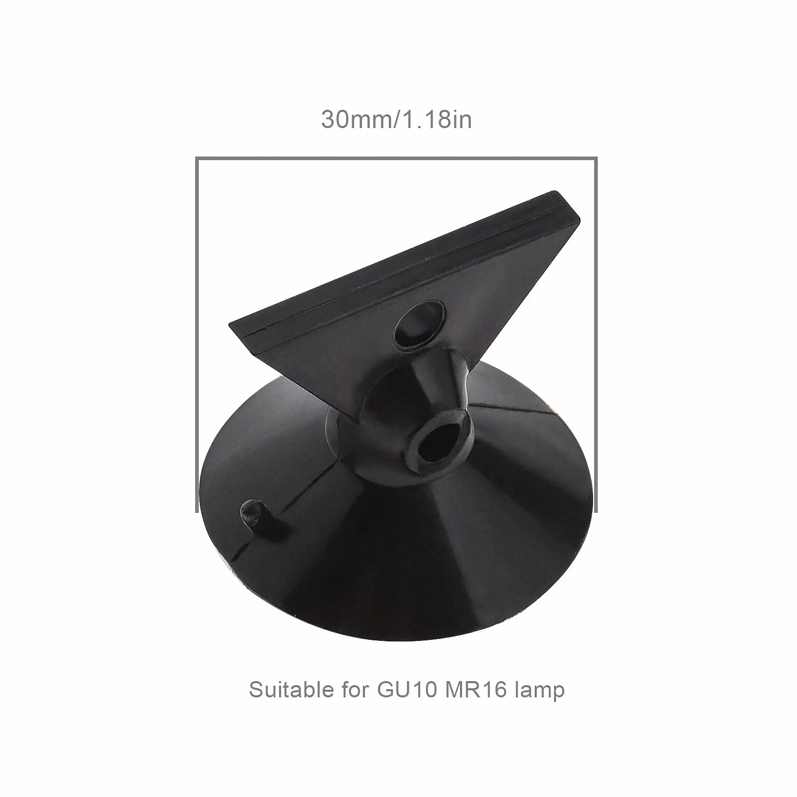 The Lord of the Tools 10 szt. czarne narzędzie do usuwania żarówki z przyssawką wymiana żarówki zmieniacz żarówki silne ssanie do halogenu LED GU10 MR16 PVC 30 mm