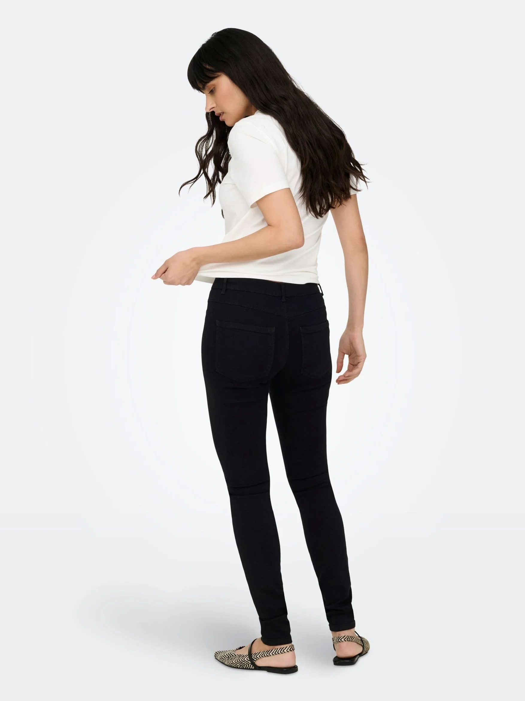 ONLY Onlrain Reg Skinny Jeans Cry6060 Dżins Kobiety