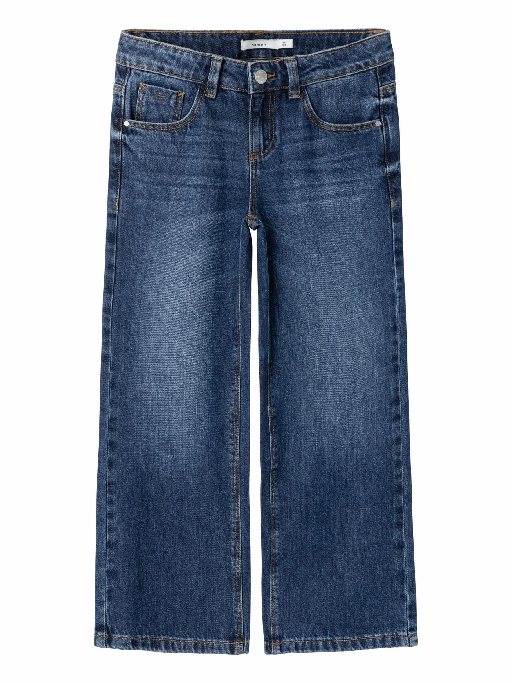 NAME IT Nkfrose Wide Jeans 5529-be Noos Szerokie dżinsy Dziewczynki