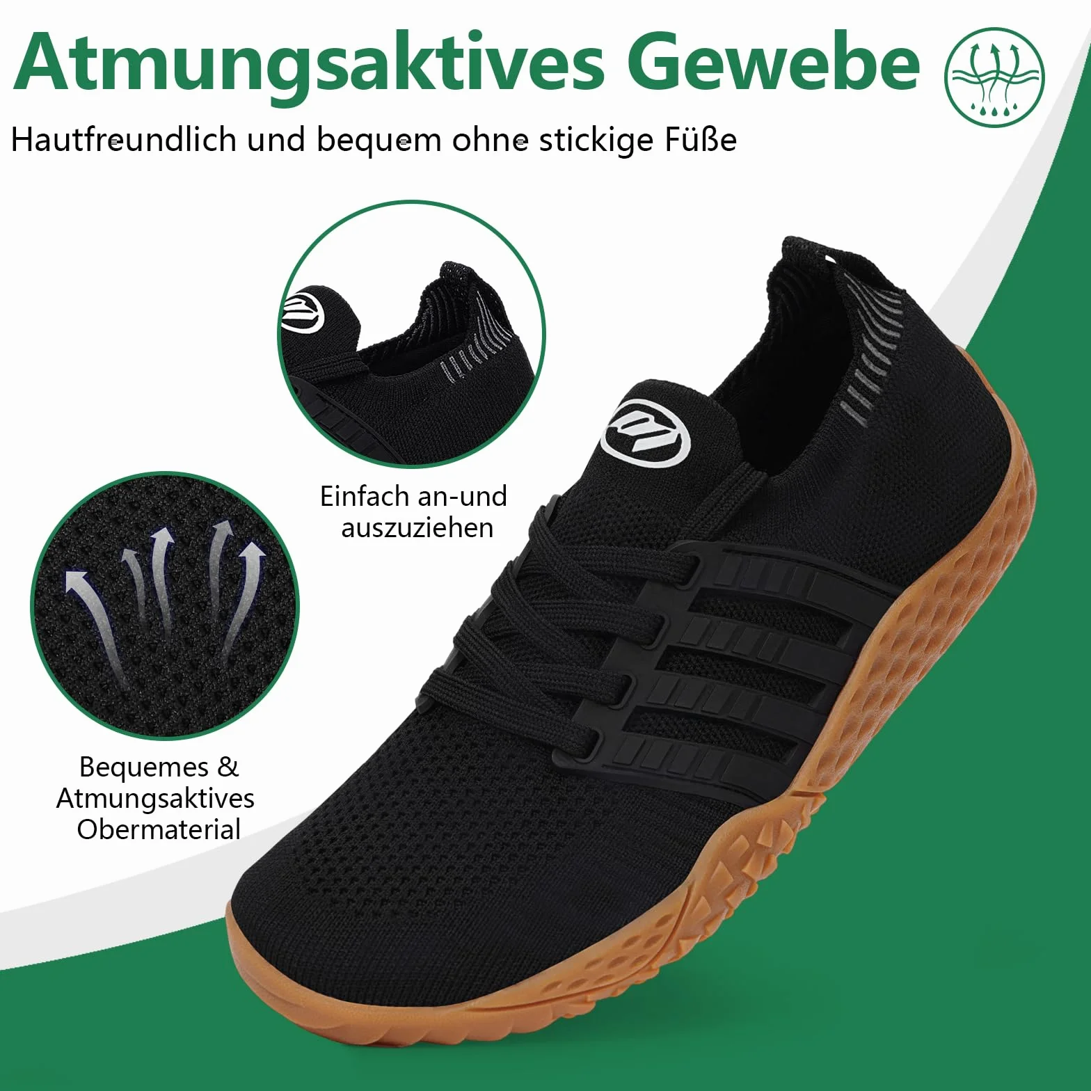 RUYI szerokie buty do chodzenia boso minimalistyczne antypoślizgowe Zero-Drop