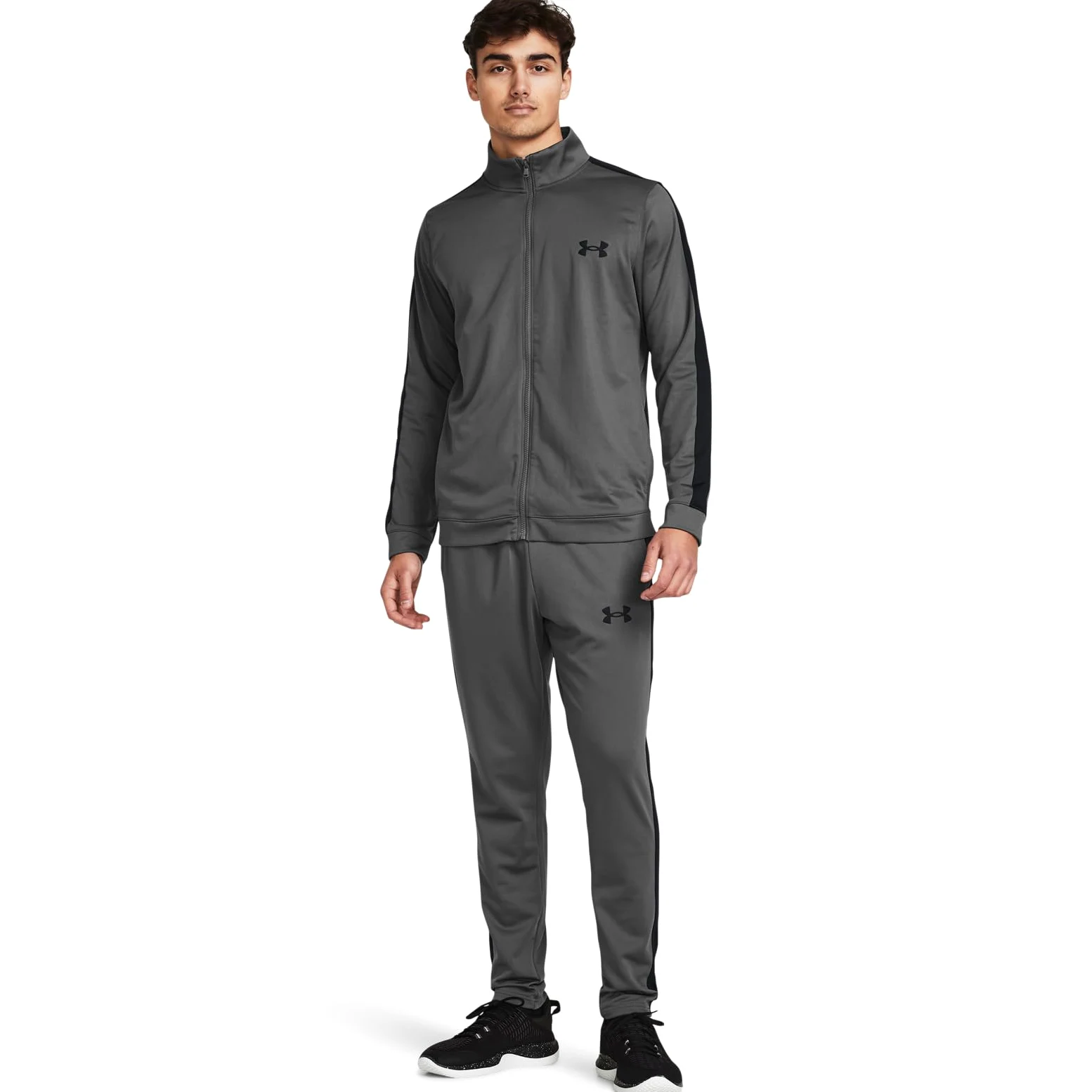 Under Armour Męski Dzianinowy Dres, Pitch Grey/Black