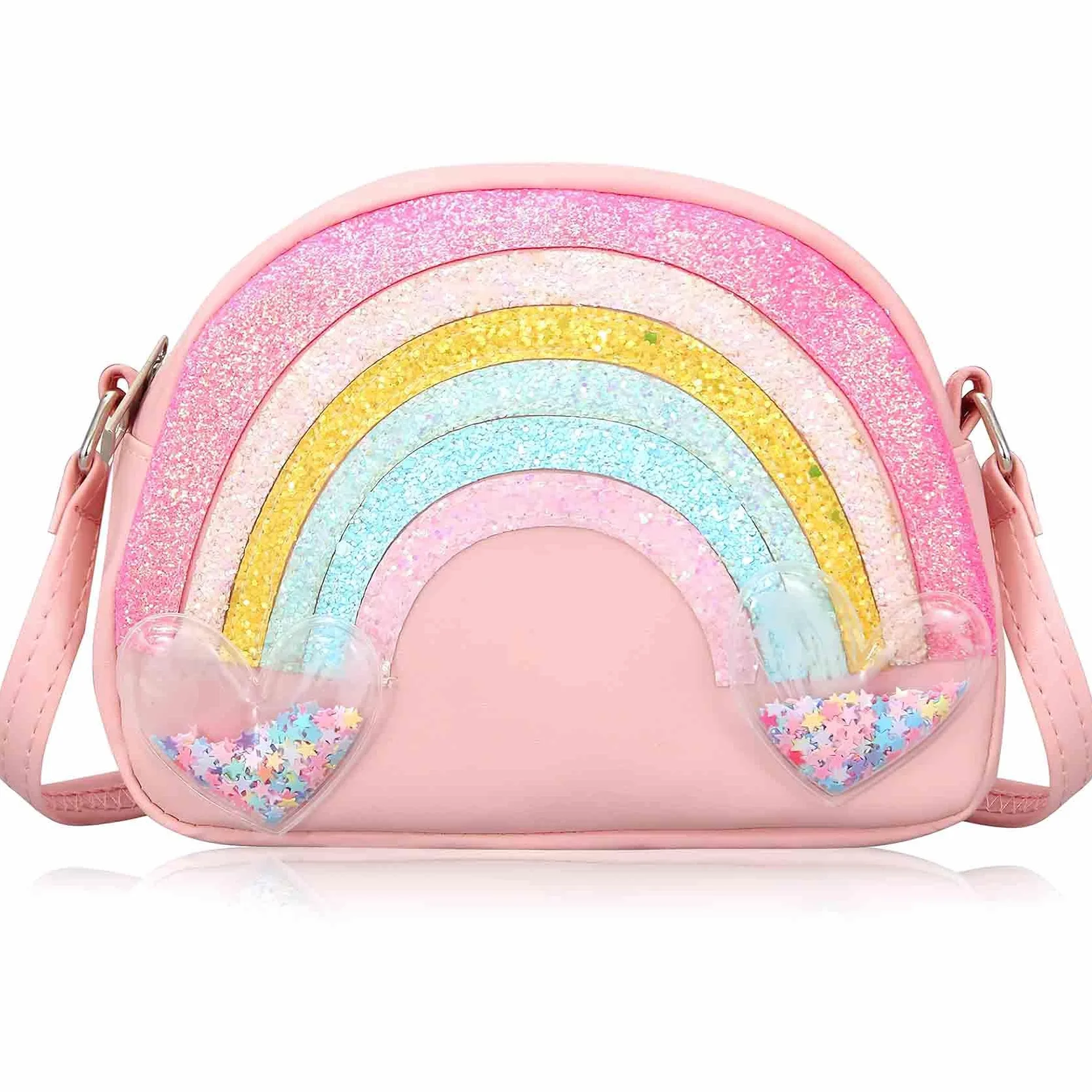 Torba crossbody w kształcie serca mini torebka dla dziewcząt na ramię
