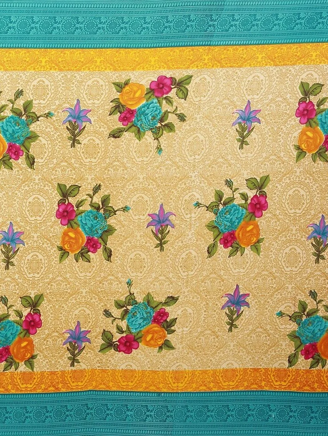 Damskie pomarańczowe sari - 18472590-CVO