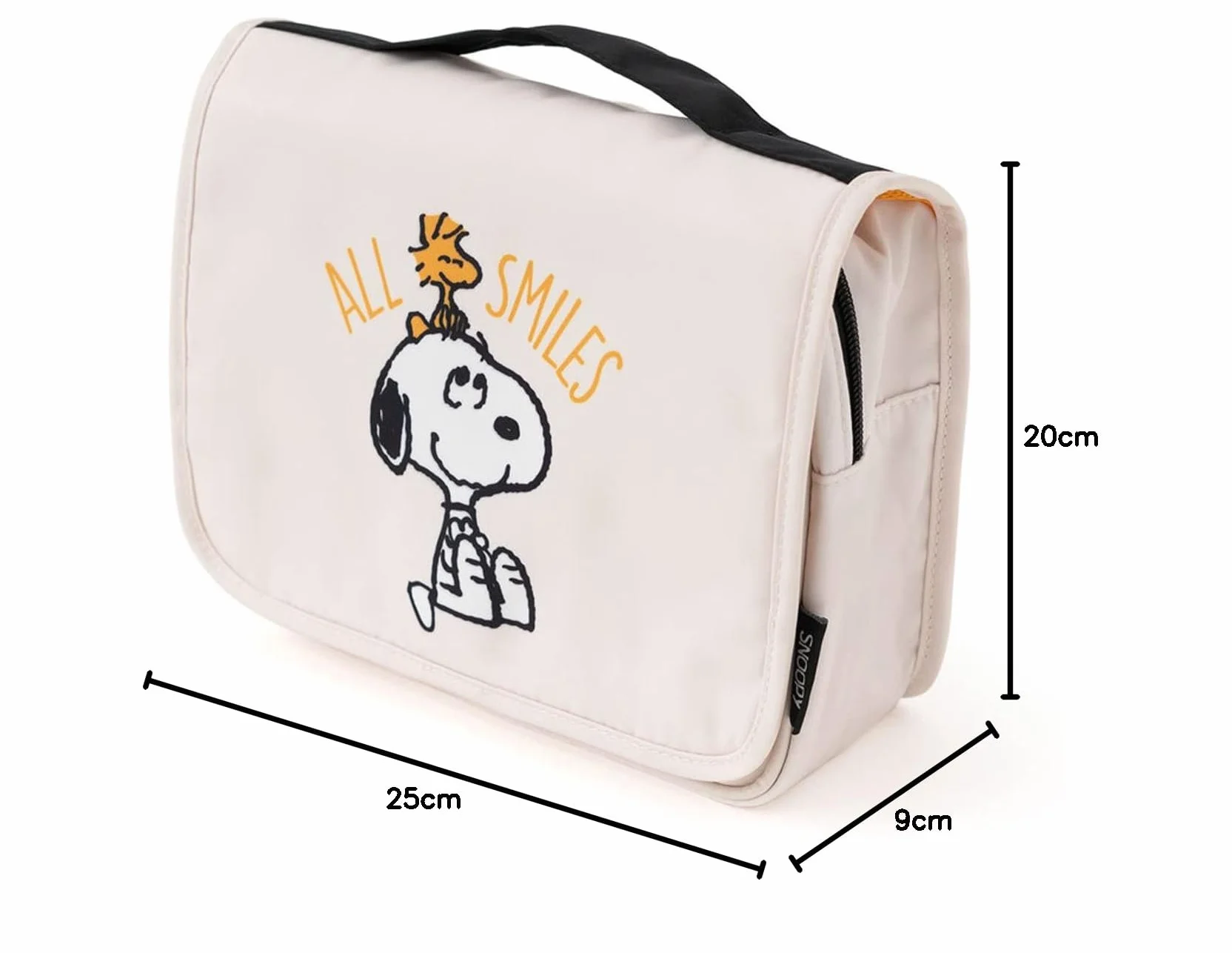 Grupo Erik Kosmetyczka Snoopy | różnorodna kosmetyczka | wodoszczelna | praktyczna kosmetyczka | beżowa, beżowy, torba wisząca