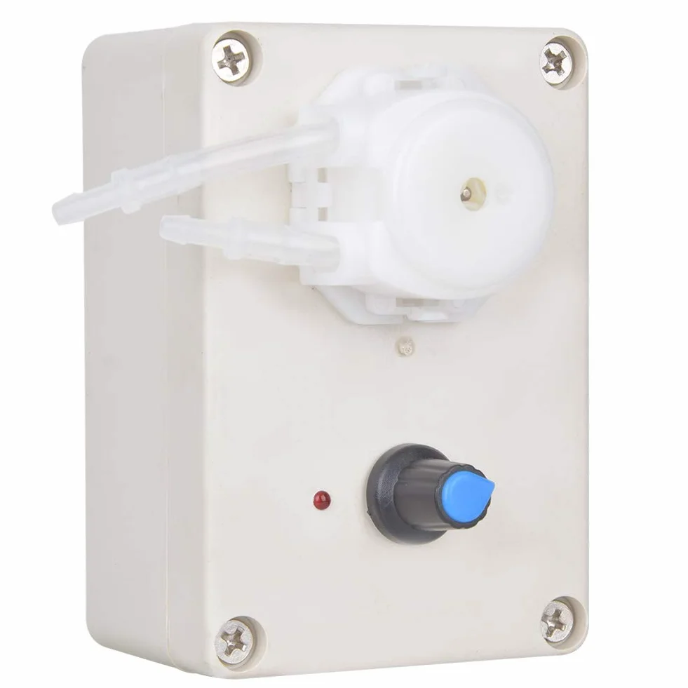 Peristaltic Liquid Pump, 50/60HZ Industrial Adjustable Flowing Dosing Pump for Lab Analytical Experimental, 1ml-250ml / min, Plug 110-240V