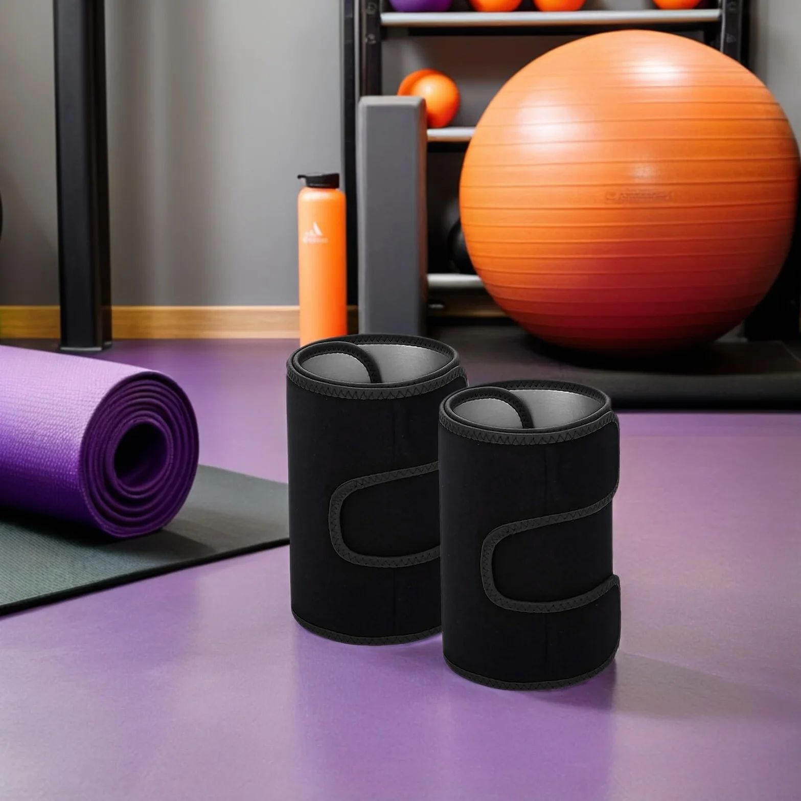 1 Para legginsy fitness paski damskie opaski potowe na udach okłady wyszczuplające uda opaski na uda nastawny pas odchudzający odzież ochronna pasek na nogę zdatność rękawy udowe