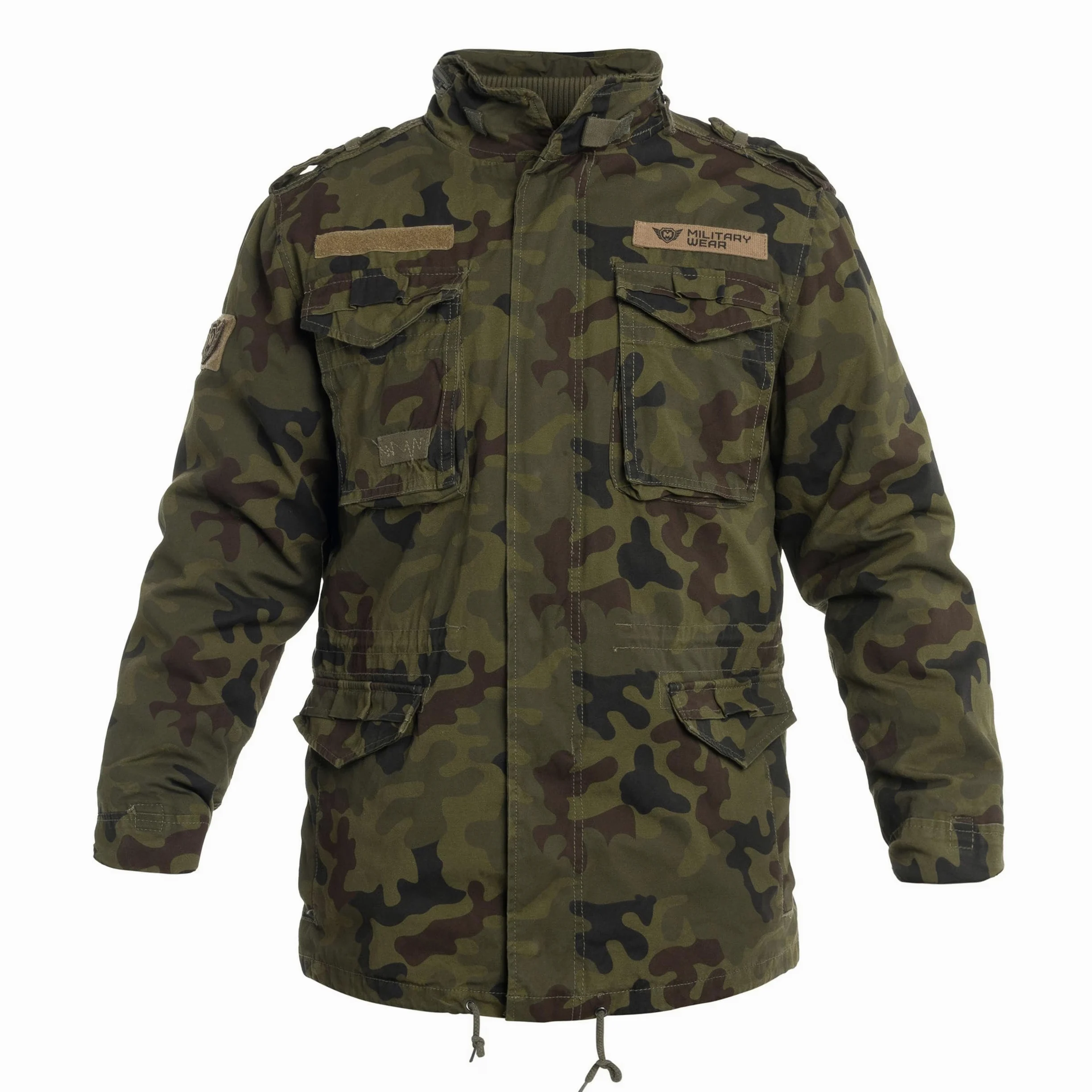 Military Wear M65 Classic kurtka wojskowa Wojska Polskiego wz.93 Panther Kamuflaż, męska kurtka wojskowa z podszewką, całoroczna kurtka taktyczna, mundur wojskowy, 4 kieszenie, odporna na działanie