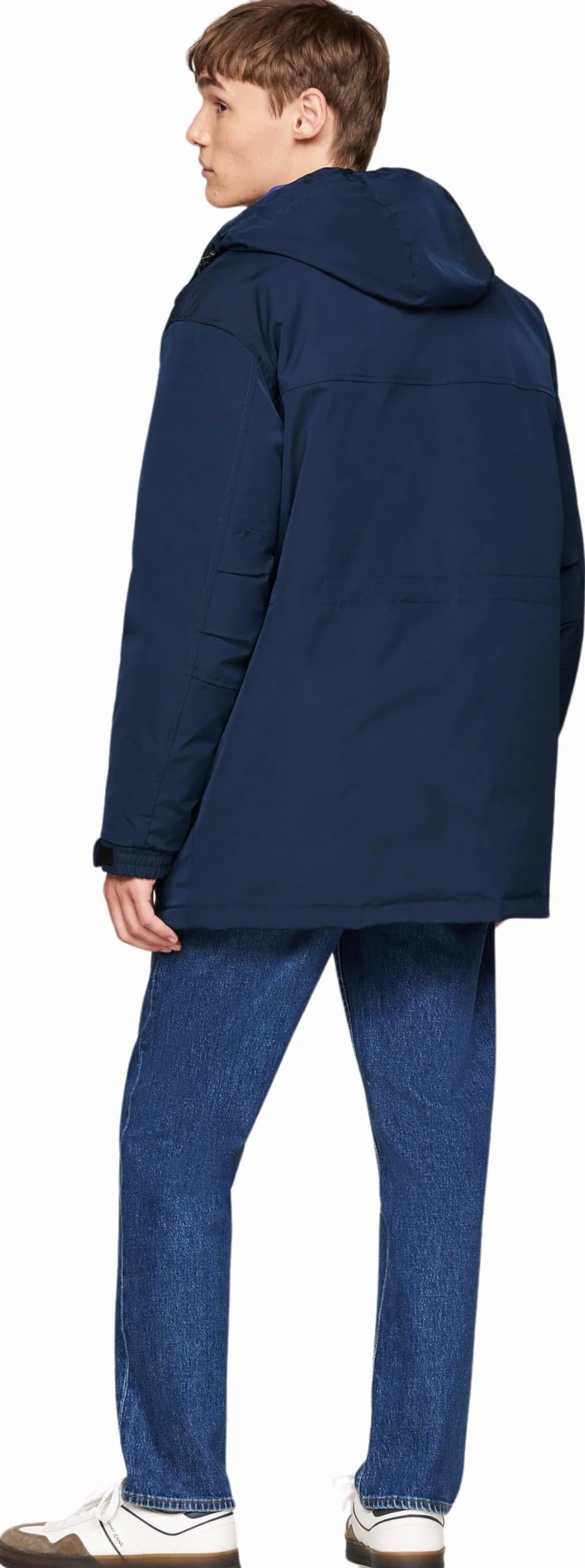 Tommy Jeans Męskie płaszcze TJM TECH CANVAS PARKA DM0DM20005 Inne płaszcze, niebieski (Dark Night Navy), XL, Niebieski (Dark Night Navy), XL