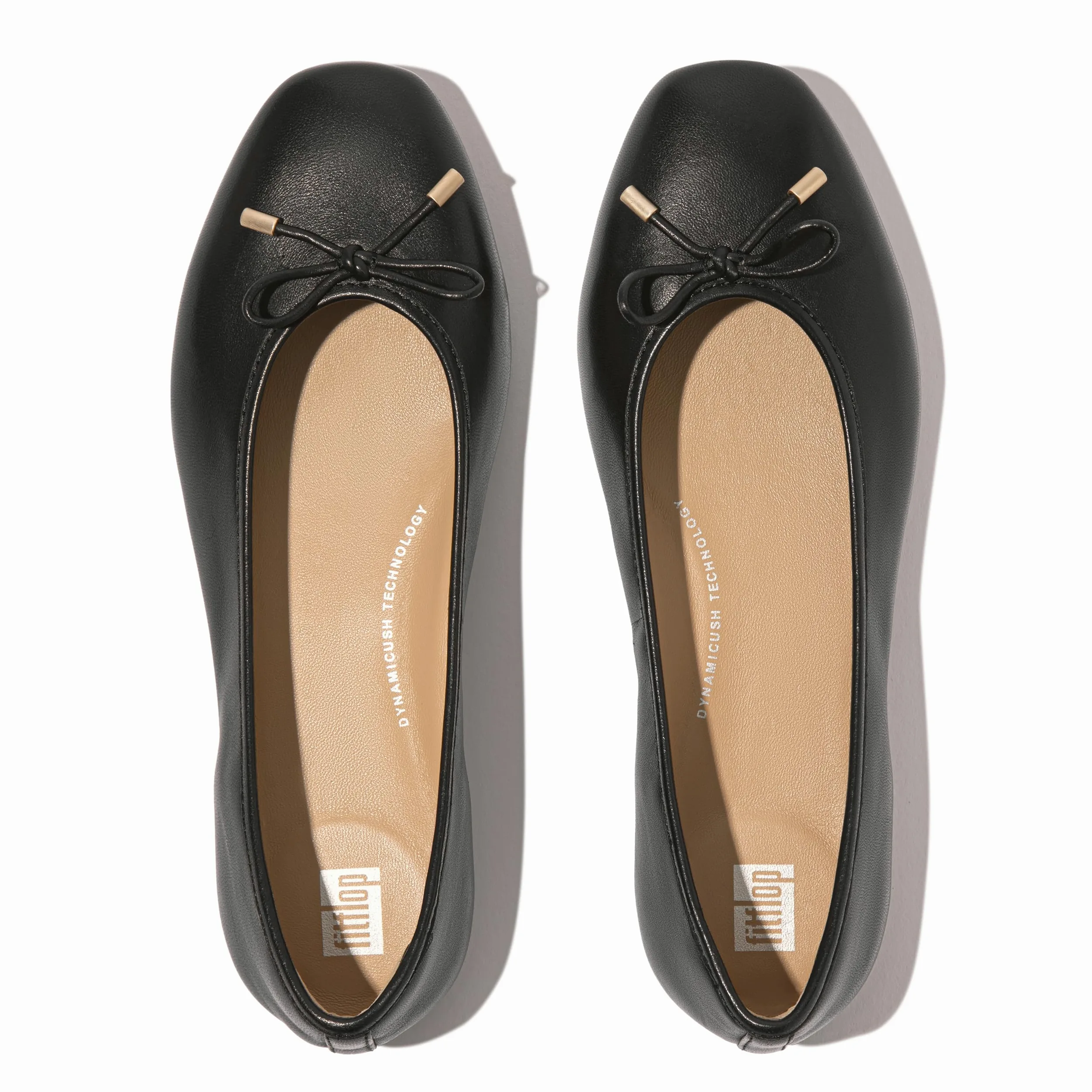 Fitflop Kobiety Baletki Z Miękkiej Skóry Z Delikatnej KokardkiBut