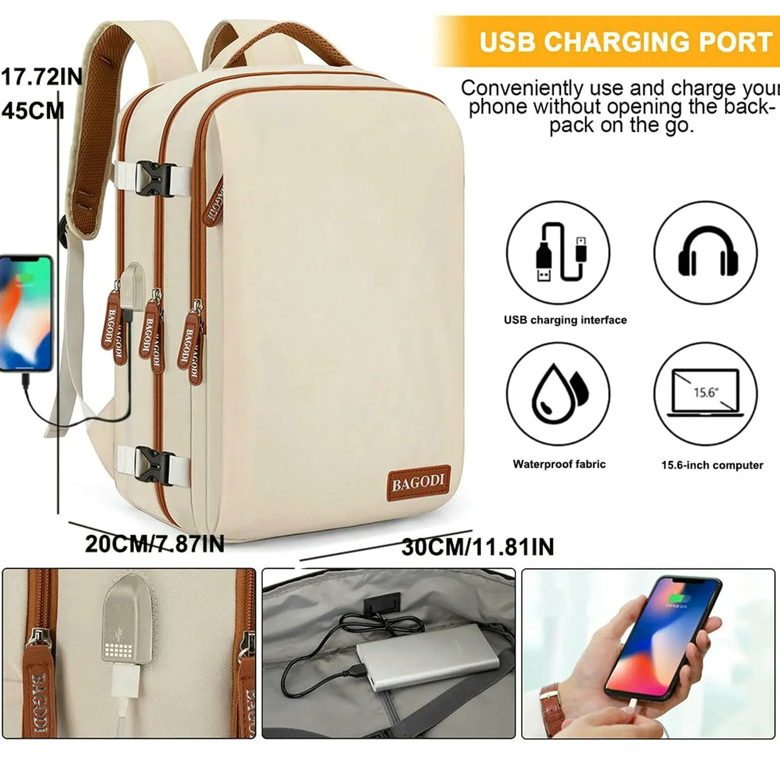 Plecak podróżny 40 x 20 x 25 - przenośne torby samolotowe Easyjet 45 x 36 x 20 cm, lekka walizka