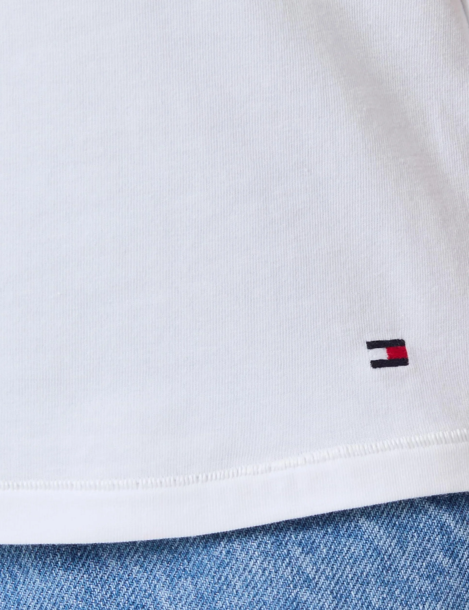 TOMMY HILFIGER Damski top bez rękawów UW0UW05748, fioletowy, L, Fioletowy (biały/jasnoszary Hthr), L