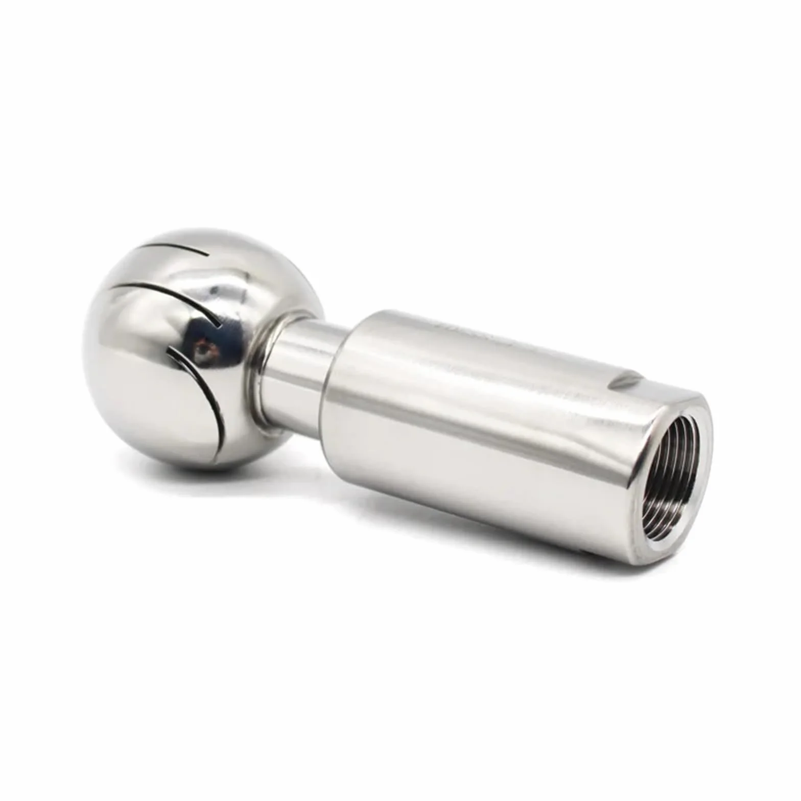 Obrotowa kula czyszcząca ze stali nierdzewnej, Głowica kulowa natrysku obrotowego ze stali nierdzewnej z gwintem wewnętrznym 304/316L 1/2"-1" Homebrew(Ss304,1/2")