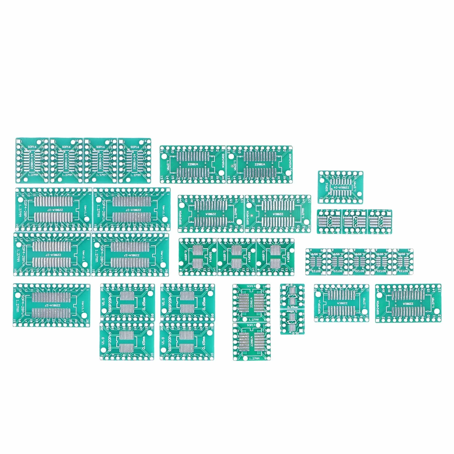 35 Sztuk PCB Prototypowa Płytka Adapter Konwerter SMT na DIP DIY Elektroniczne Komponenty Sterujące Przemysłowe