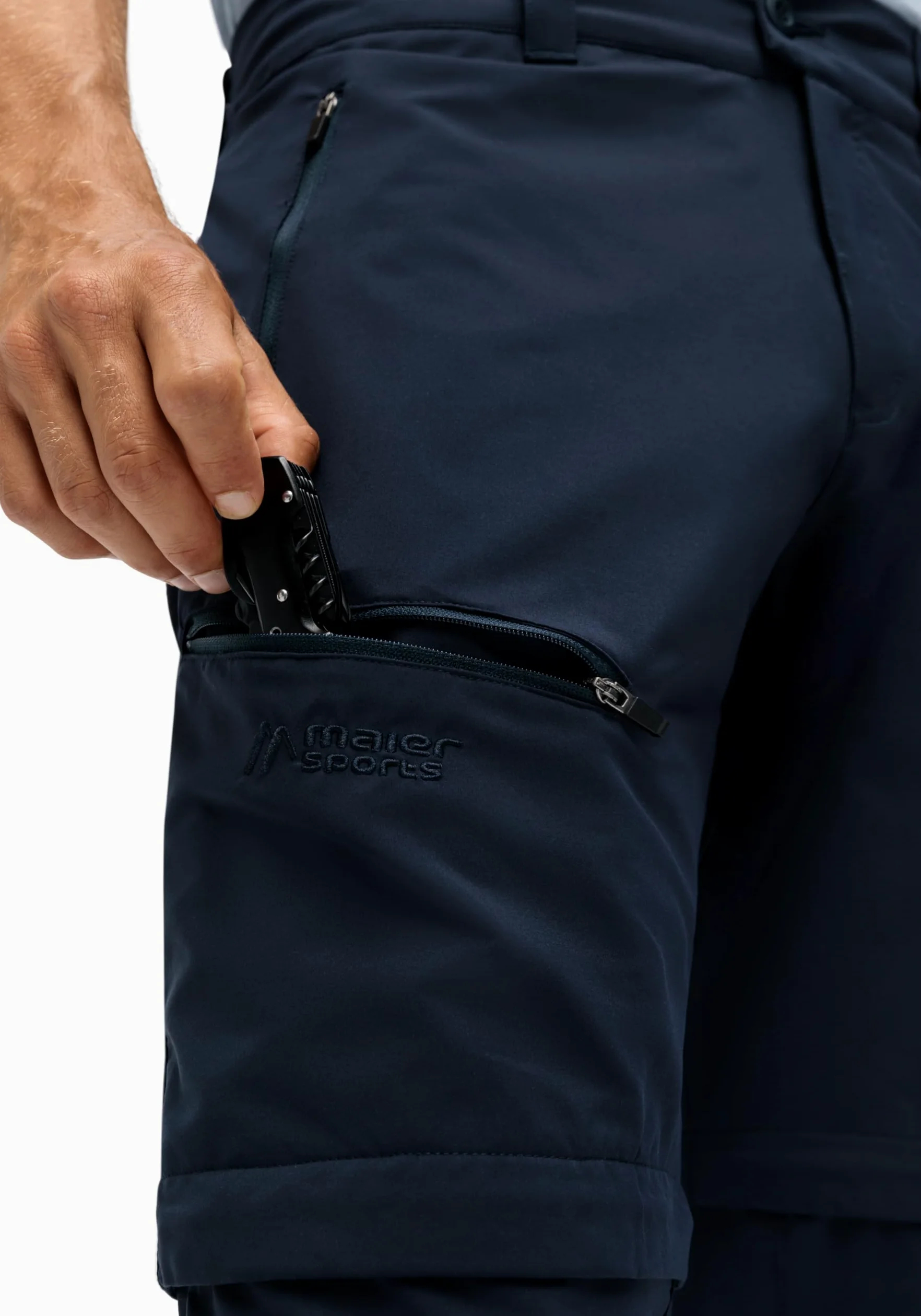 Maier Sports Tajo Zip Loop, męskie spodnie trekkingowe, wodoodporne spodnie outdoorowe do trekkingu i wędrówek, praktyczna funkcja Zipp-Off, bez PFC, mSTRETCH Pro 2 & Dryprotec