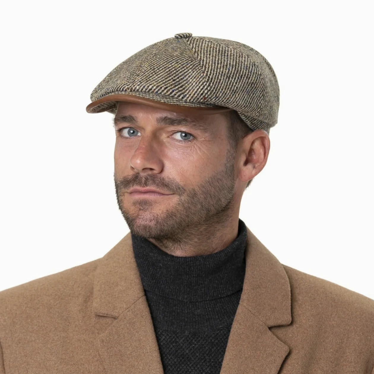 Stetson Kaszkiet Hatteras LiftonMężczyźni - Made in Germany czapka gawroszka z daszkiem wełniana daszkiem, podszewką jesień-zima Zima