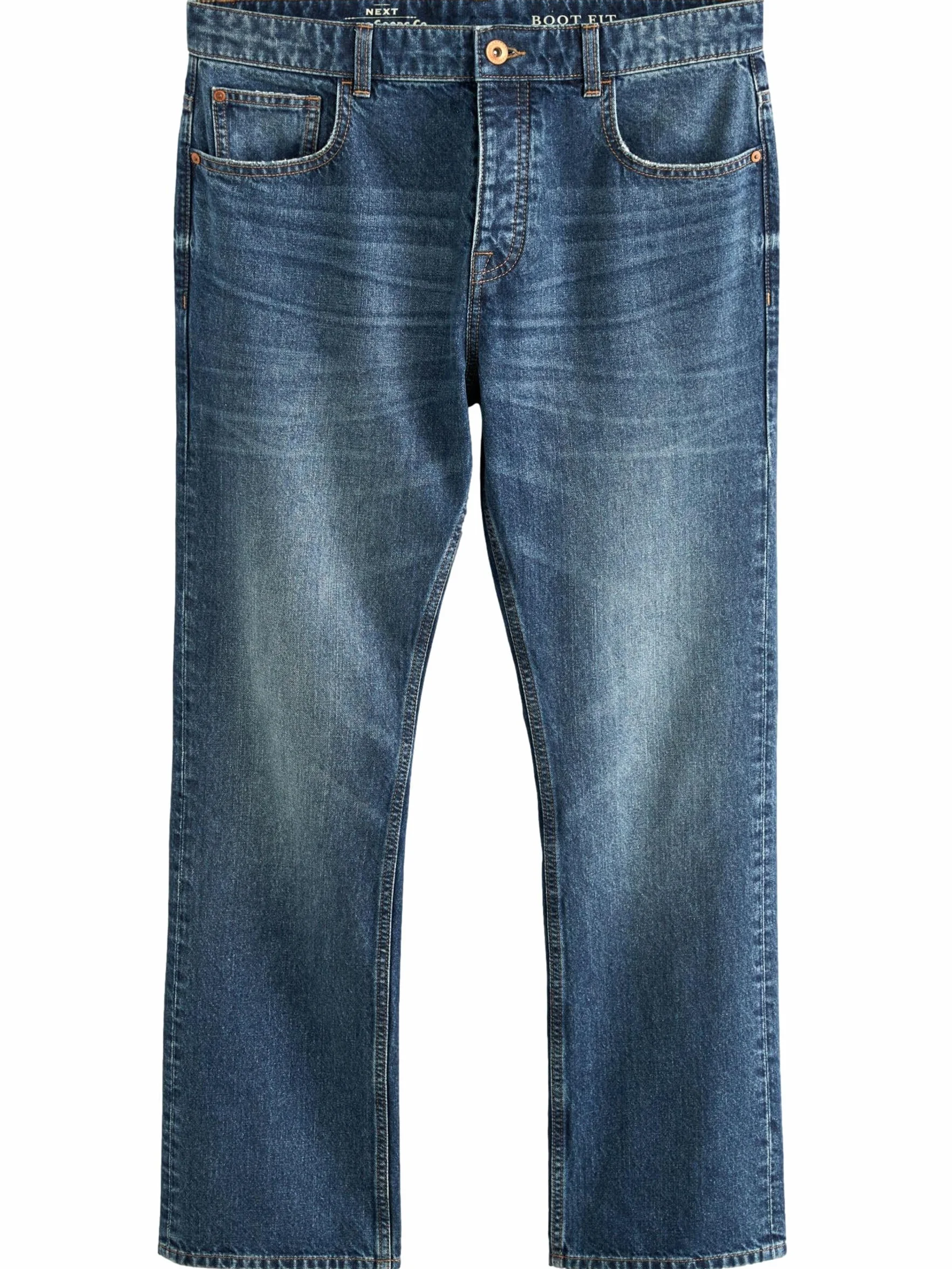 NEXT Mężczyźni Jeansy Authentic o luźnym kroju ze 100% bawełny