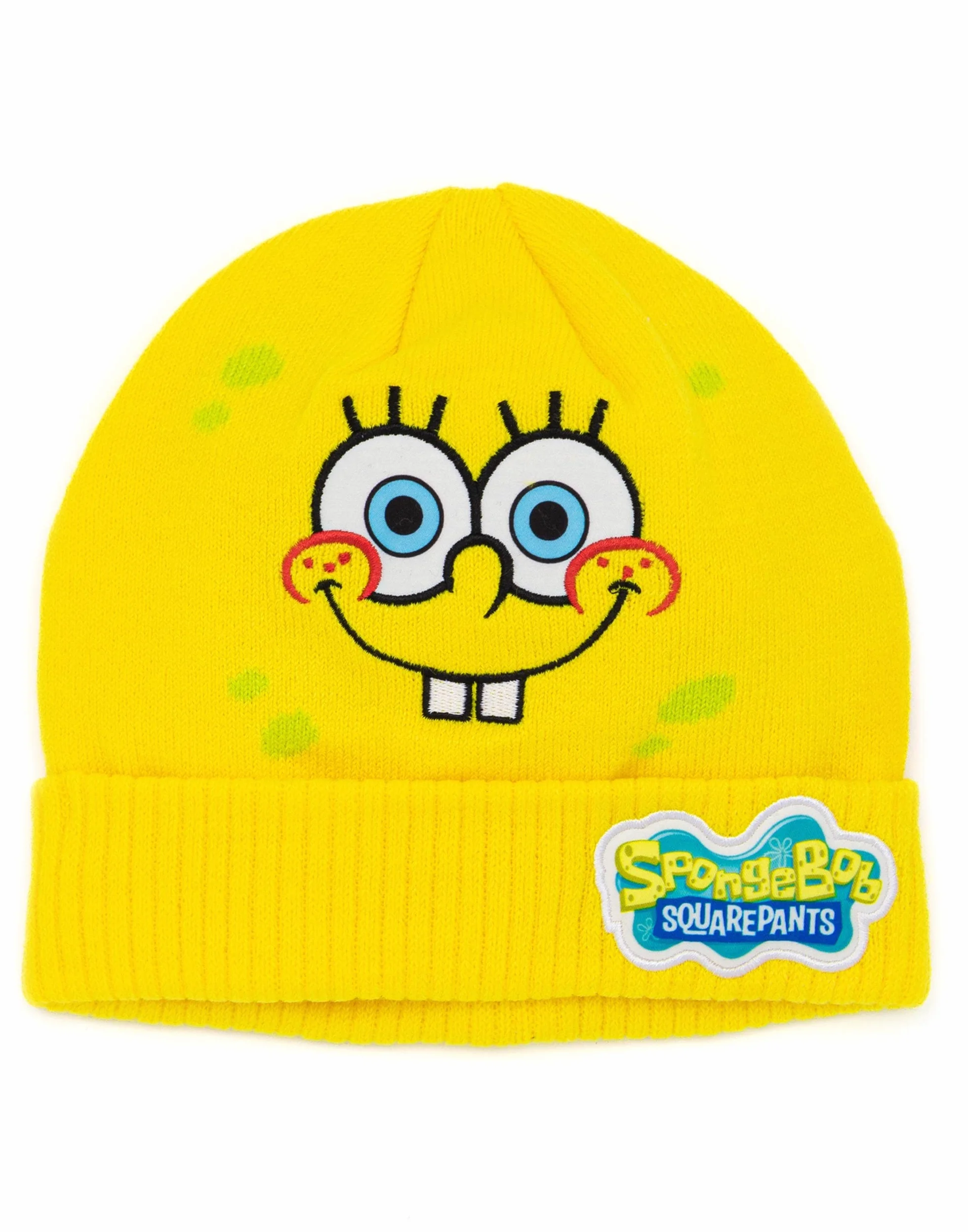 SpongeBob Squarepants Dziecięca czapka z daszkiem z dzianiny żółta, rozmiar uniwersalny