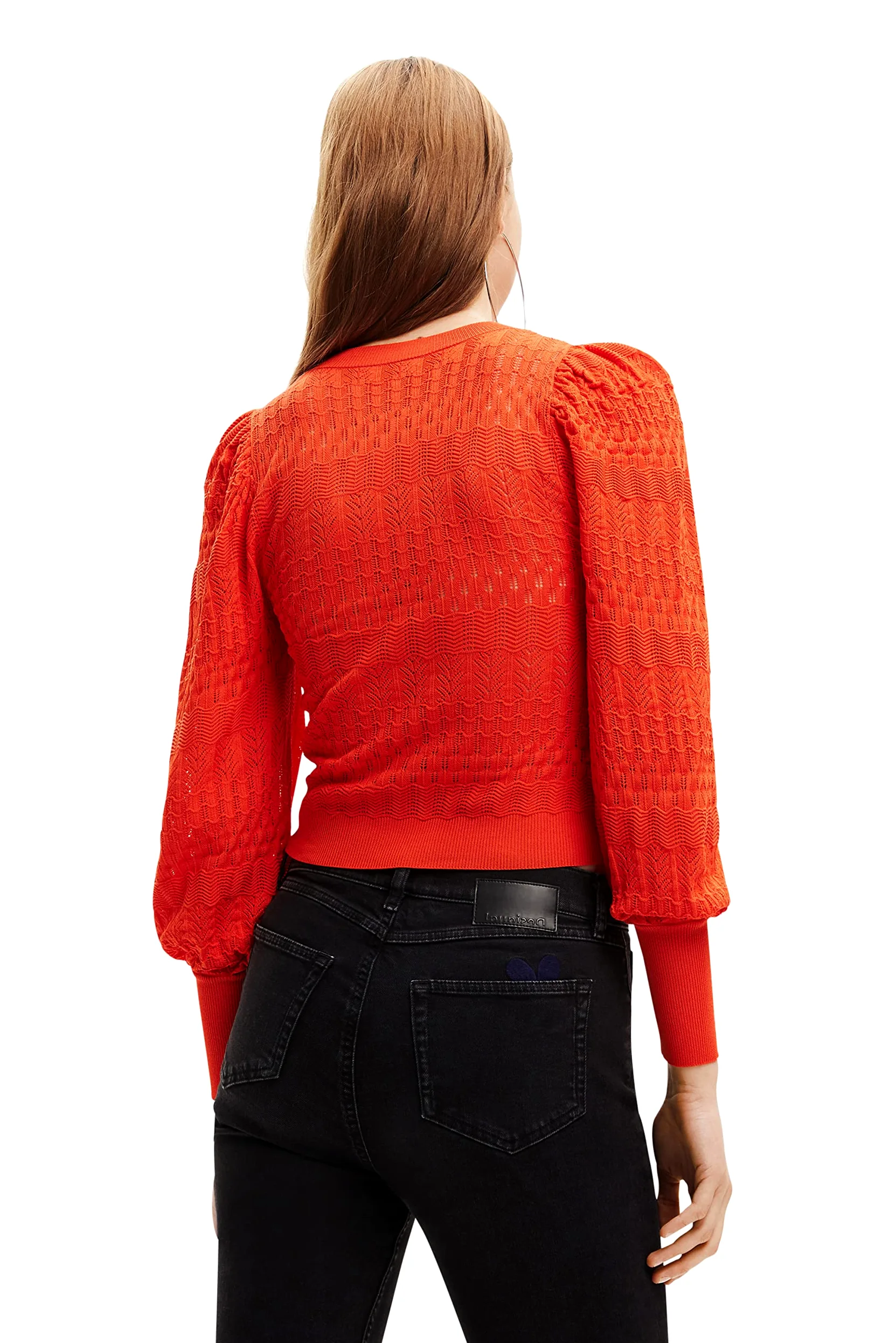 Desigual Sweter Kobiety Orange Jers_ona 7002 Orange