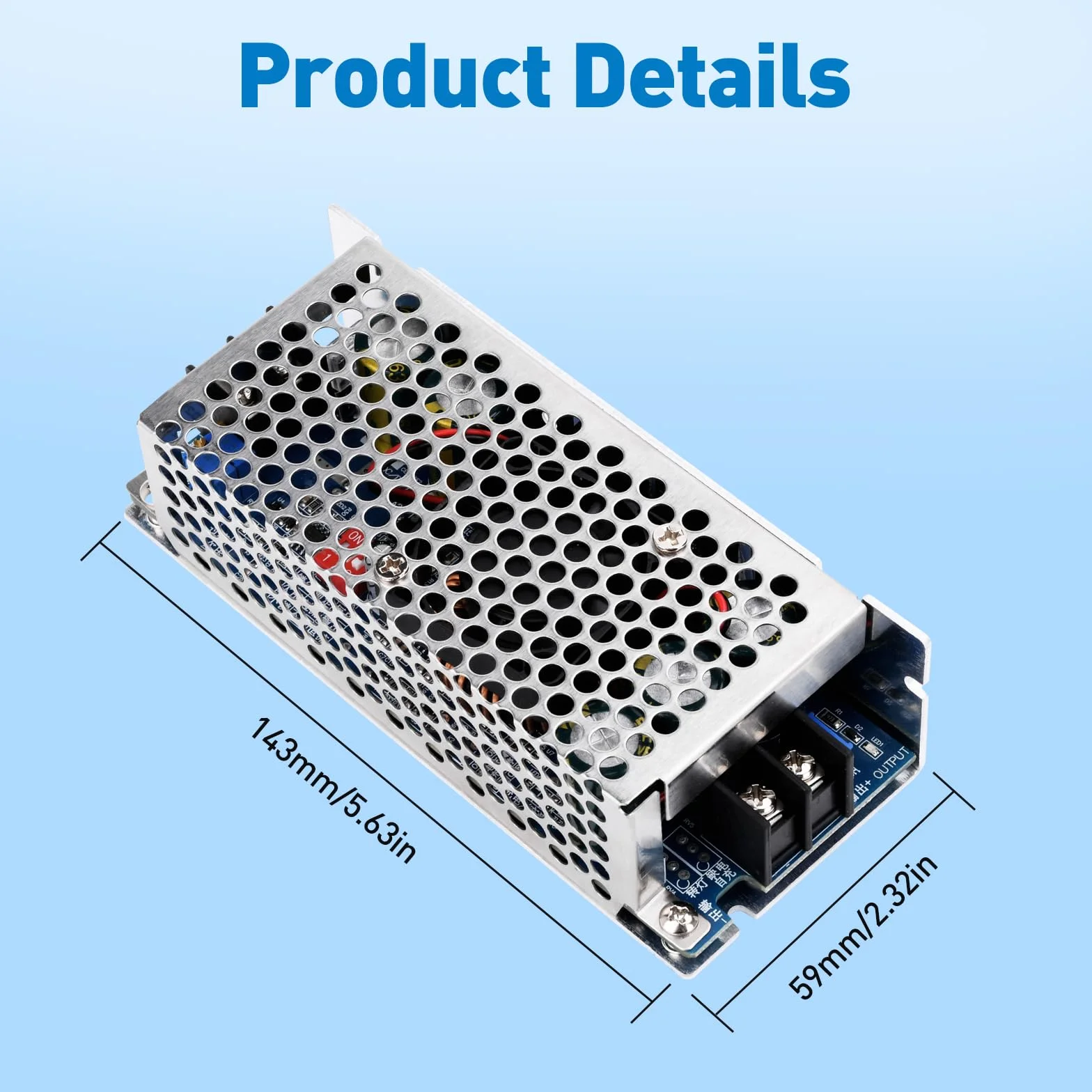 DC-DC regulowany Boost Converter 500 W, 20 A, stałe napięcie, moduł zasilający z ochroną przed odwrotną polaryzacją i regulacją temperatury.