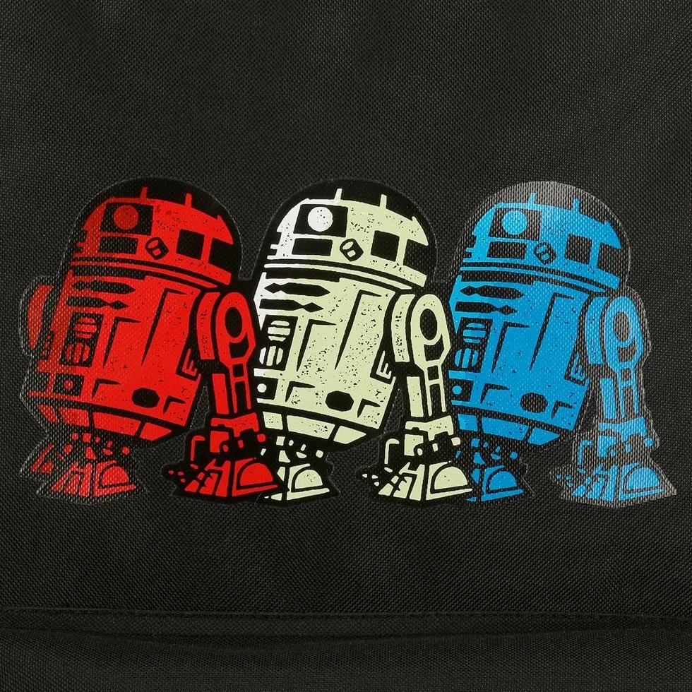 Joumma Star Wars Star Wars - R2D2 Plecak szkolny 15,6" Czarny 31,5x45x15 cm Poliester 21,26L, Czarny (Black), Talla única, Plecak szkolny z możliwością dostosowania do wózka