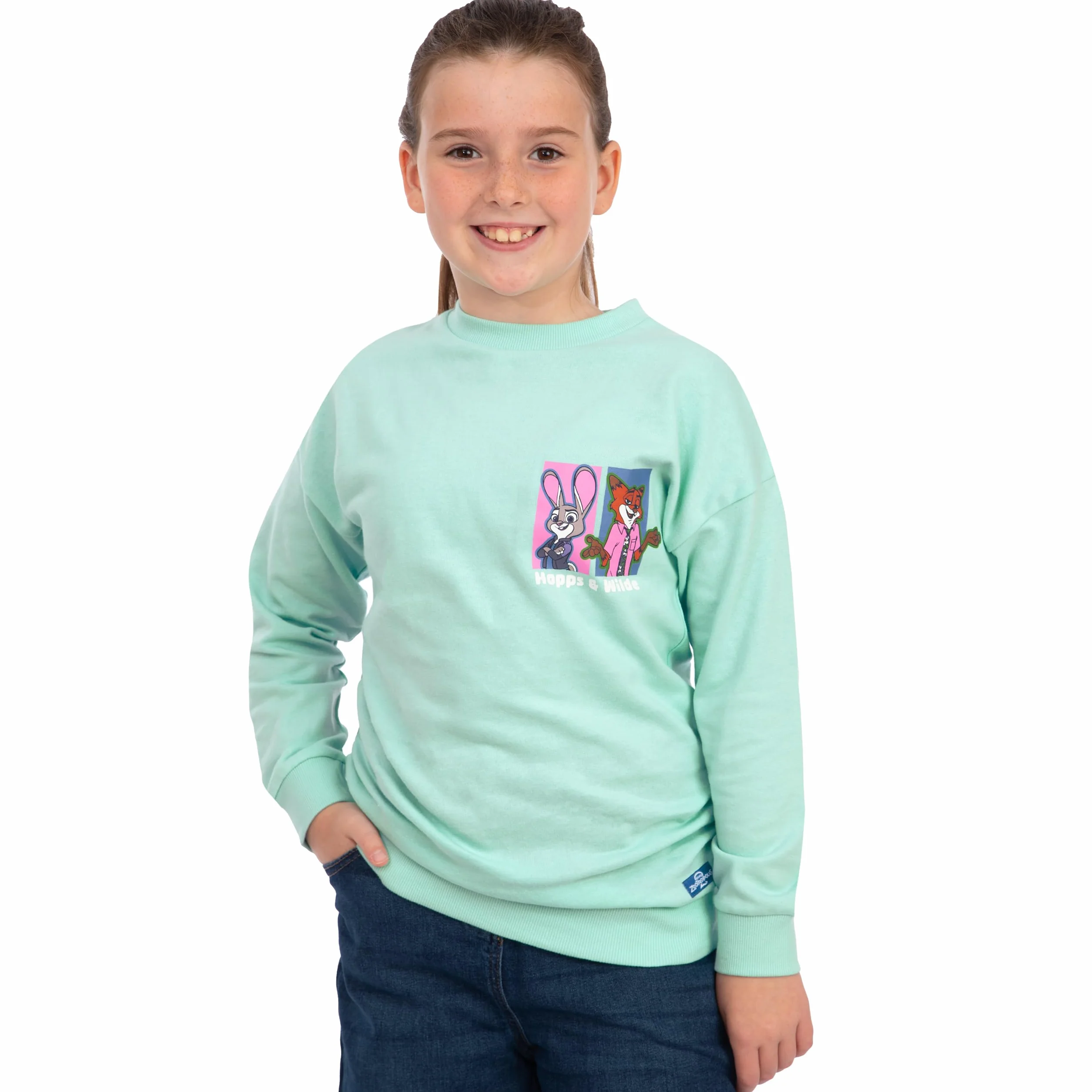 Disney Zootropolis Bluza Dziewczęca Nick Wilde Judy Hopps Sweatshirt Bawełna Dziecięca