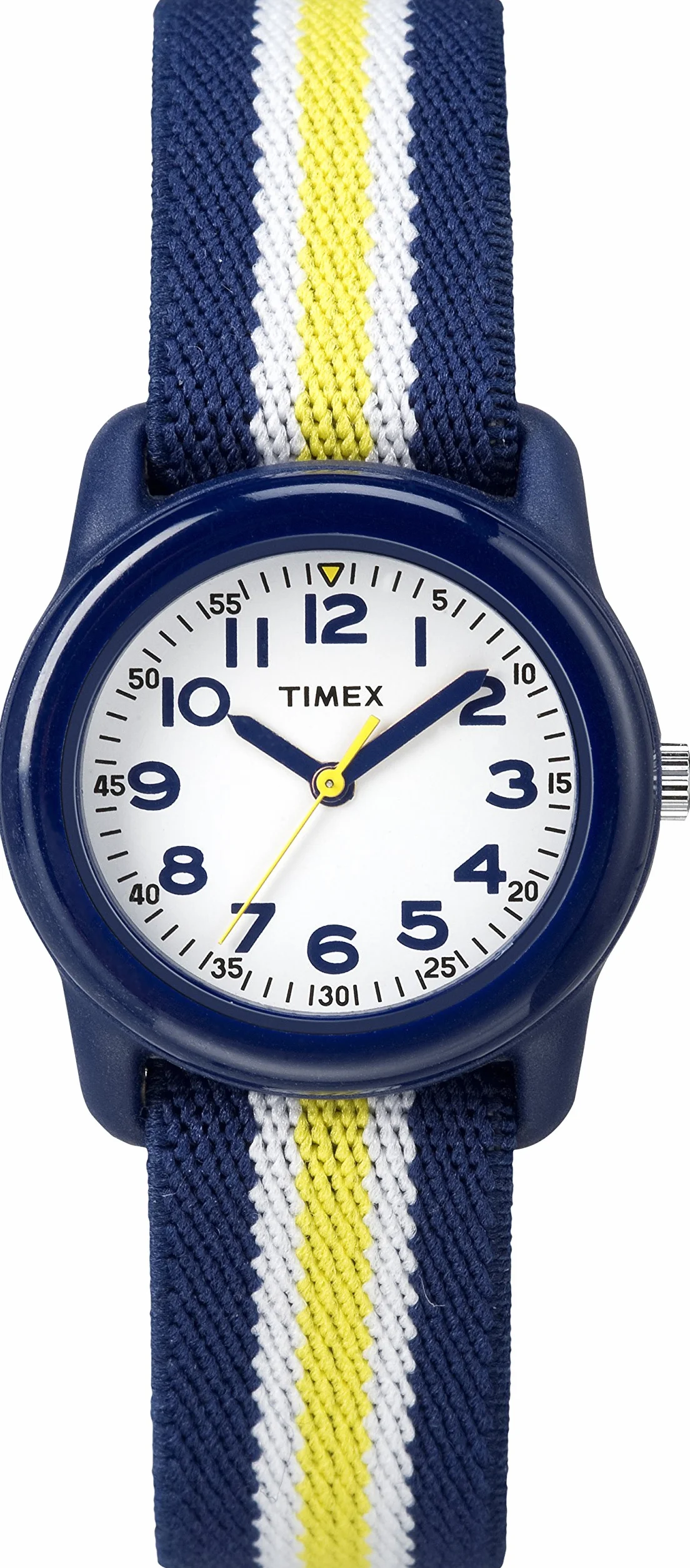 Timex Dziecięcy zegarek kwarcowy dla dzieci z białą tarczą analogowym wyświetlaczem i wielokolorowym innym paskiem TW7C05800