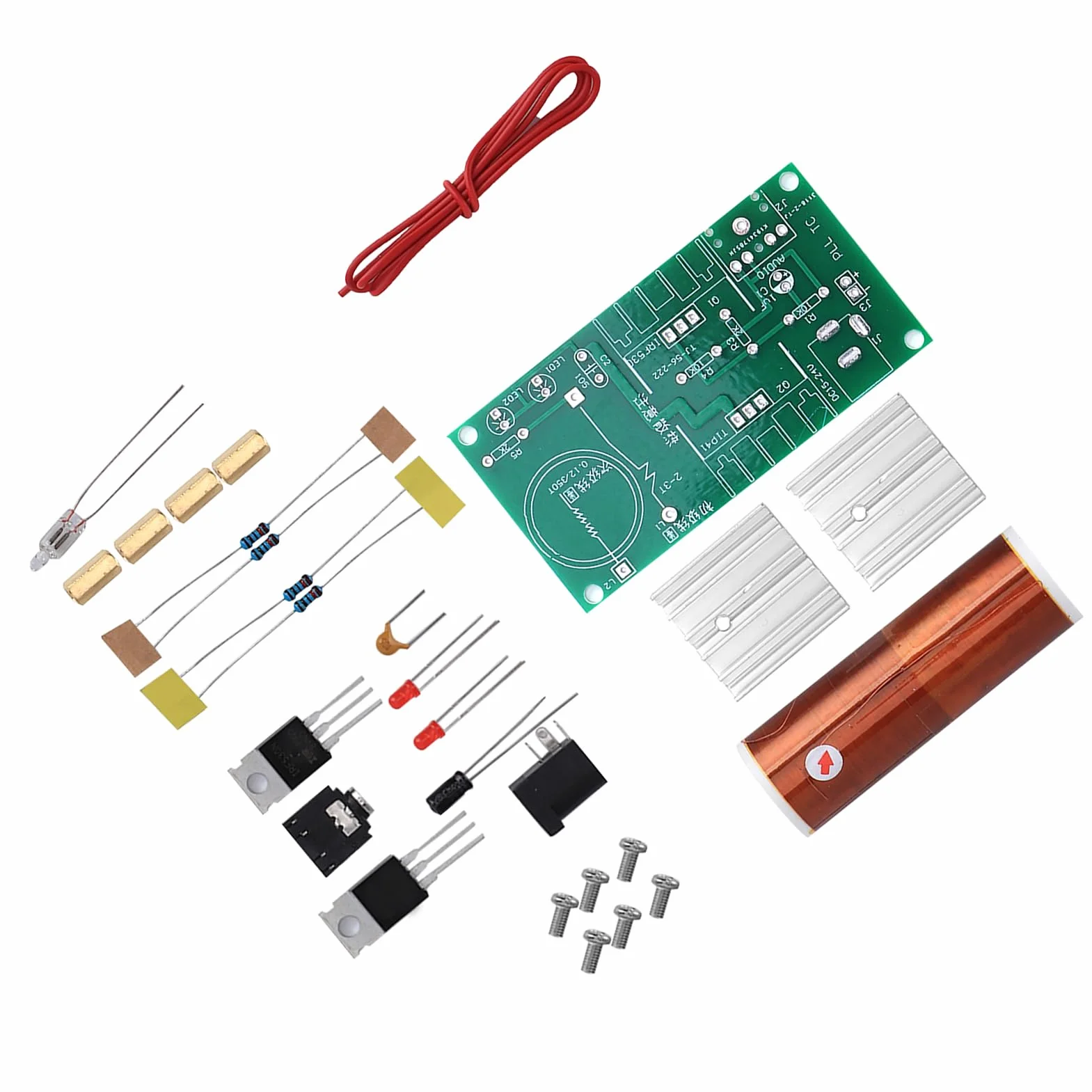 Moduł cewki tesli niezmontowany 15W DC 15-24V 2A Mini DIY głośnik plazmowy zestaw elektroniczny moduł cewki tesli projekt lutowania