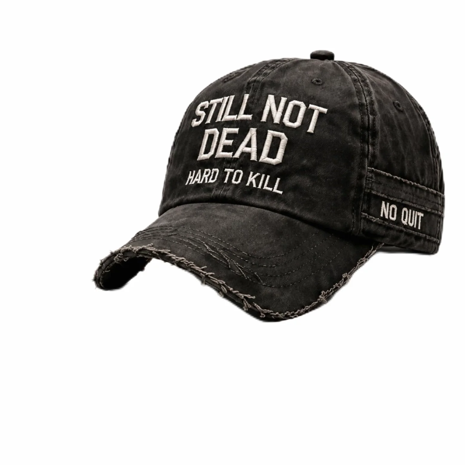 'Still Not Dead Hard to Kill' vintage sprana bawełniana skośna regulowana czapka taty, haftowana zabawna czapka na prezent dla mężczyzn kobiet