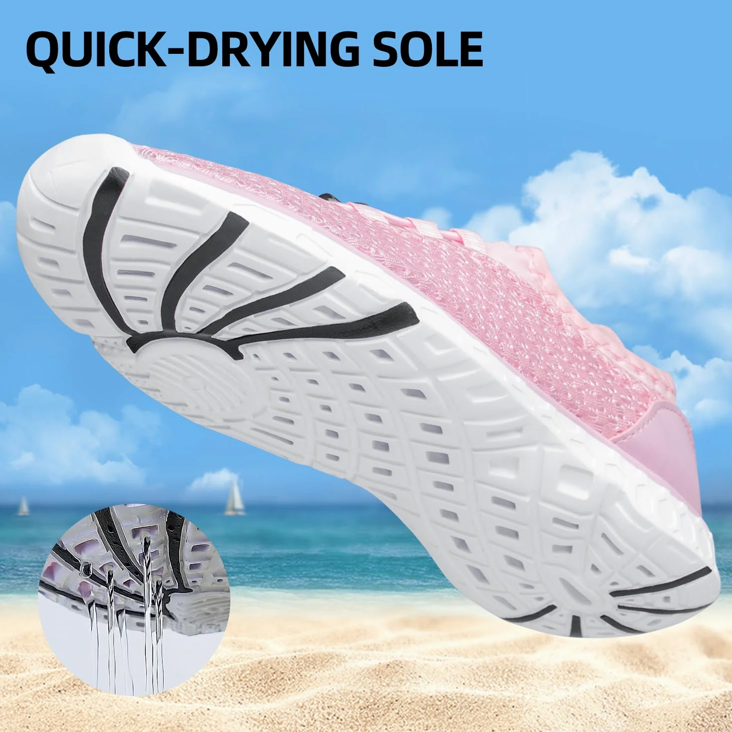 DOUSSPRT Damskie buty wodne Quick Drying Aqua Sneaker Sandały