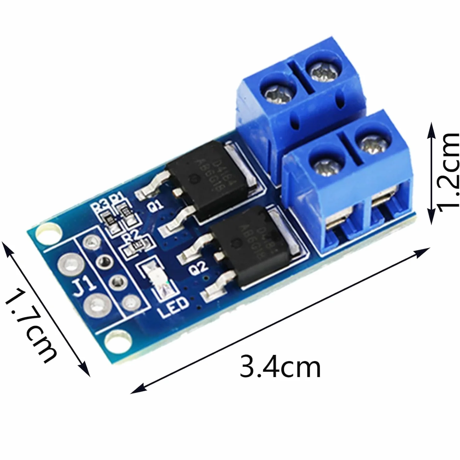 8 szt. DC 5V-36V 400W FET moduł przełącznika wyzwalającego płyta modułu sterowniczego podwójny Mosfet moduł sterownika podwójnej wysokiej mocy moduł sterownika przełączającego regulator PWM panel