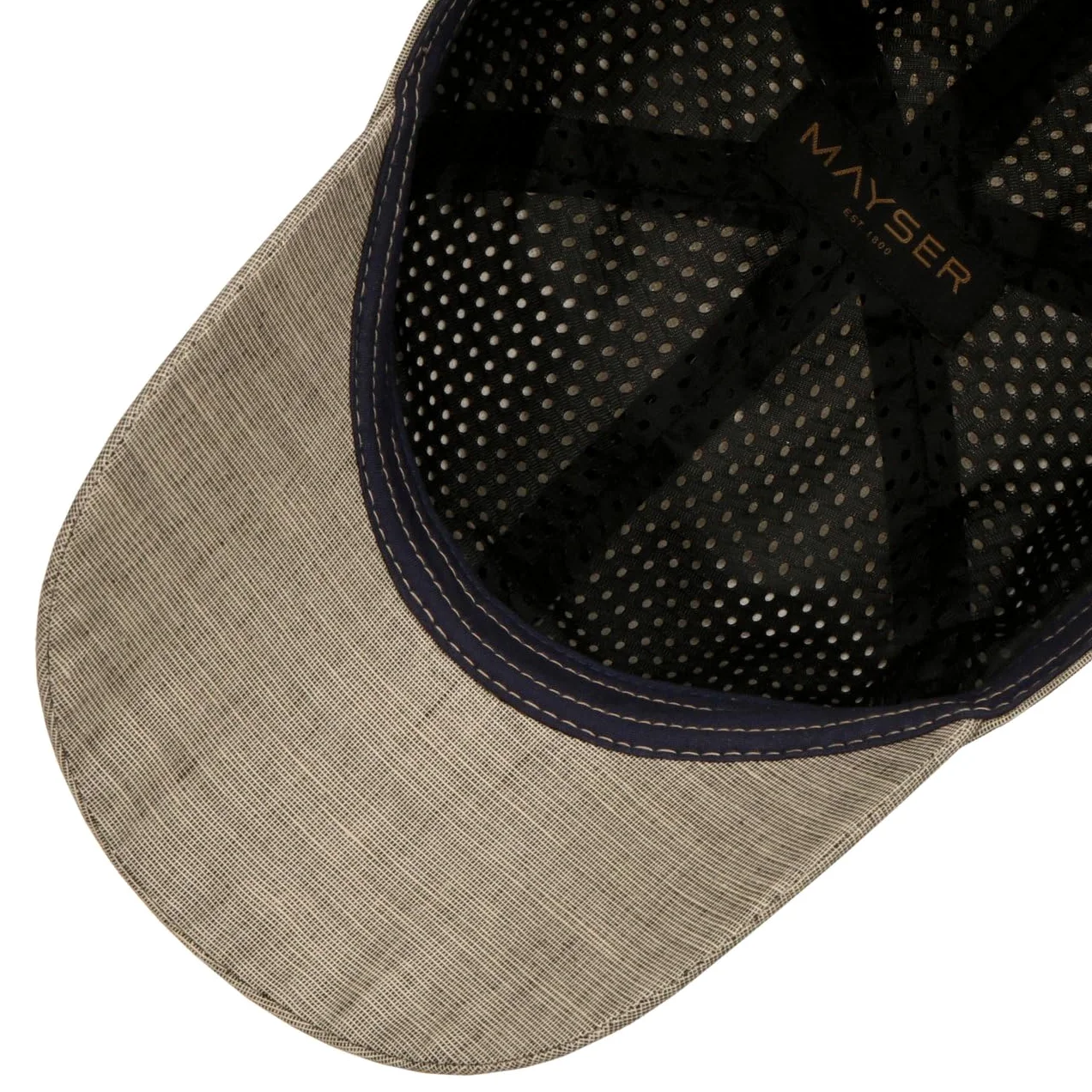 Mayser Jim Savona Coolmax Cap Basecap czapka bejsbolówka czapka z daszkiem bawełniana czapka lniana dla kobiet/mężczyzn – Made in the EU z daszkiem, podszewką, podszewką