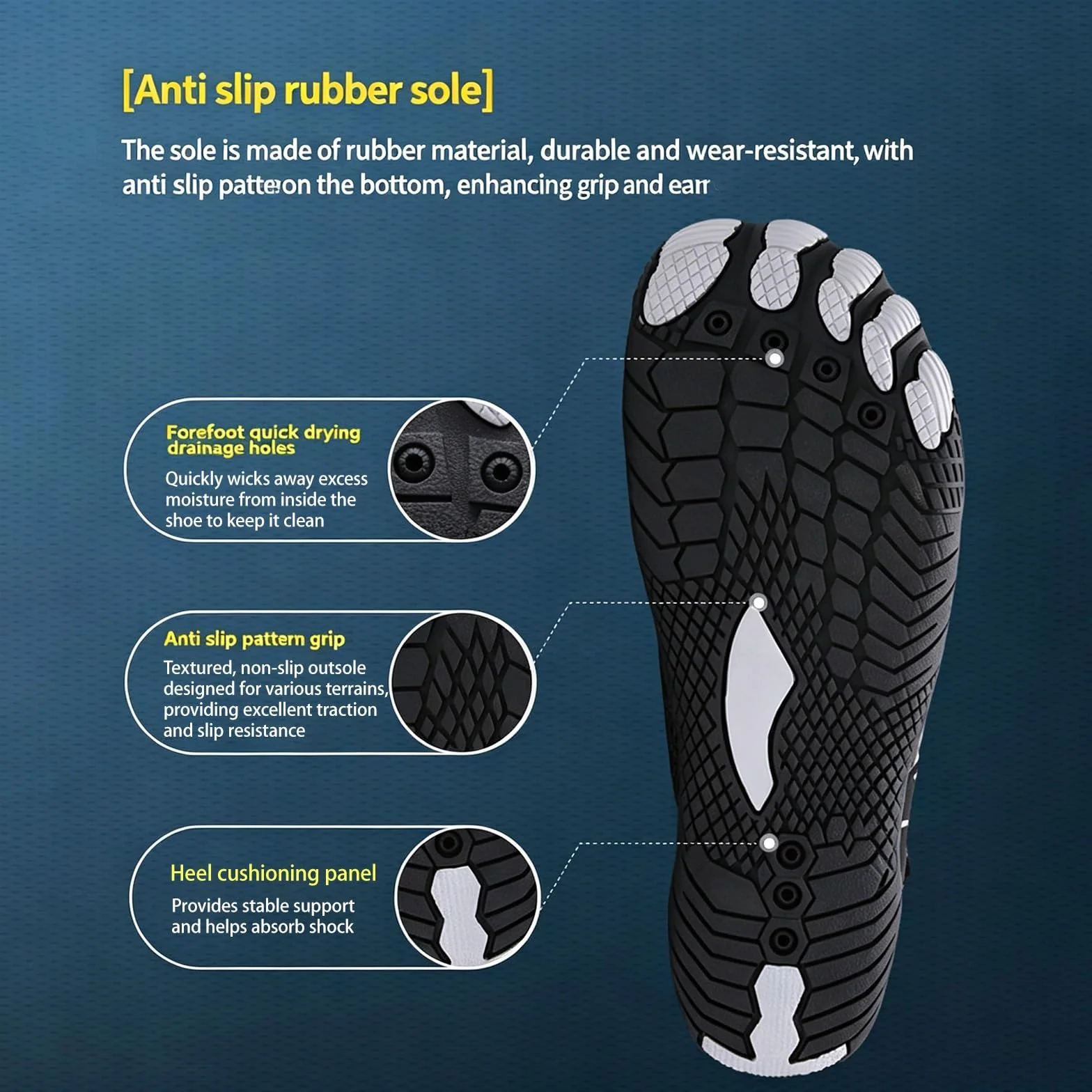 Buty Do Wody Barefoot Szybkoschnące Antypoślizgowe Buty Kąpielowe Na Basen