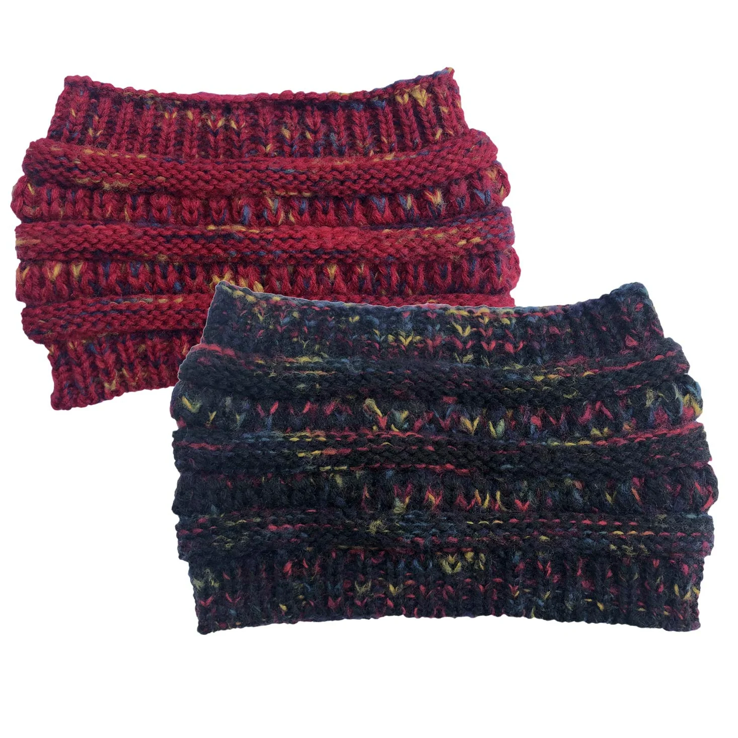 Damska czapka zimowa czapka czapka robiona na drutach opaska z dzianiny ciepła zimowa teksturowana dzianinowa czapka z kucykiem czapka typu beanie roztrzepany kok Household faucets