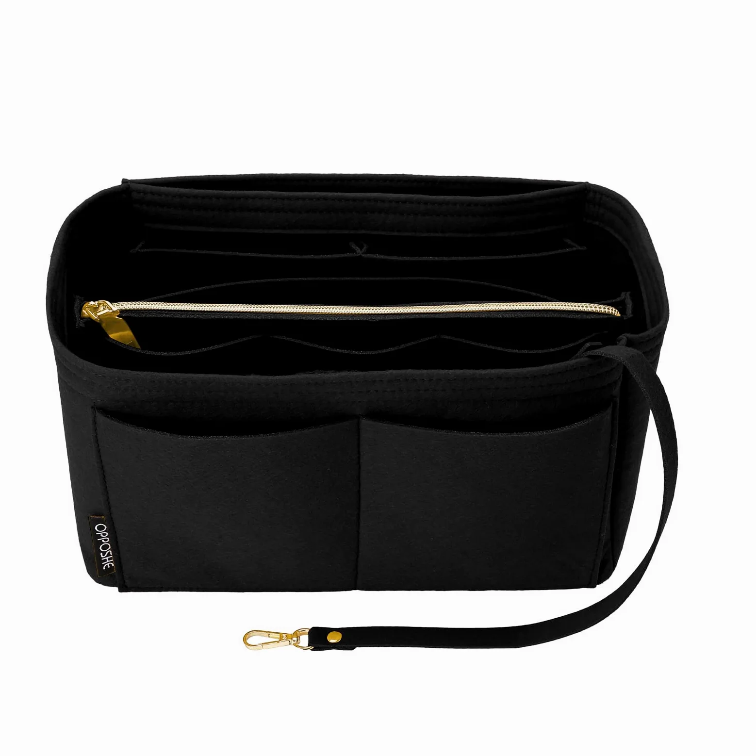 OPPOSHE Organizer do torebki, zmiękczony filcowy organizer do torby, organizer do torebki, kompatybilny z LV, Coach, MK, Kate Spade, Goyard, Longchamp...