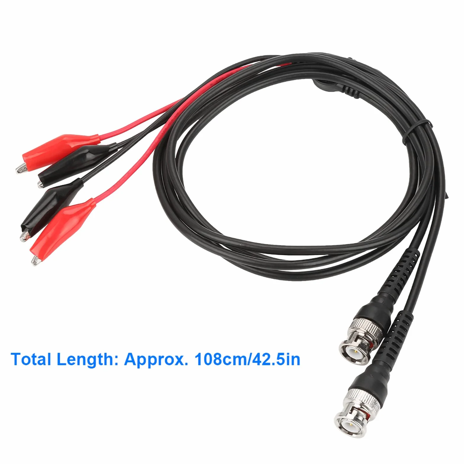 2 szt. Sonda testowa oscyloskopu - 2 szt. P1011 BNC Q9 podwójny klips krokodylkowy drut testowy do oscyloskopu