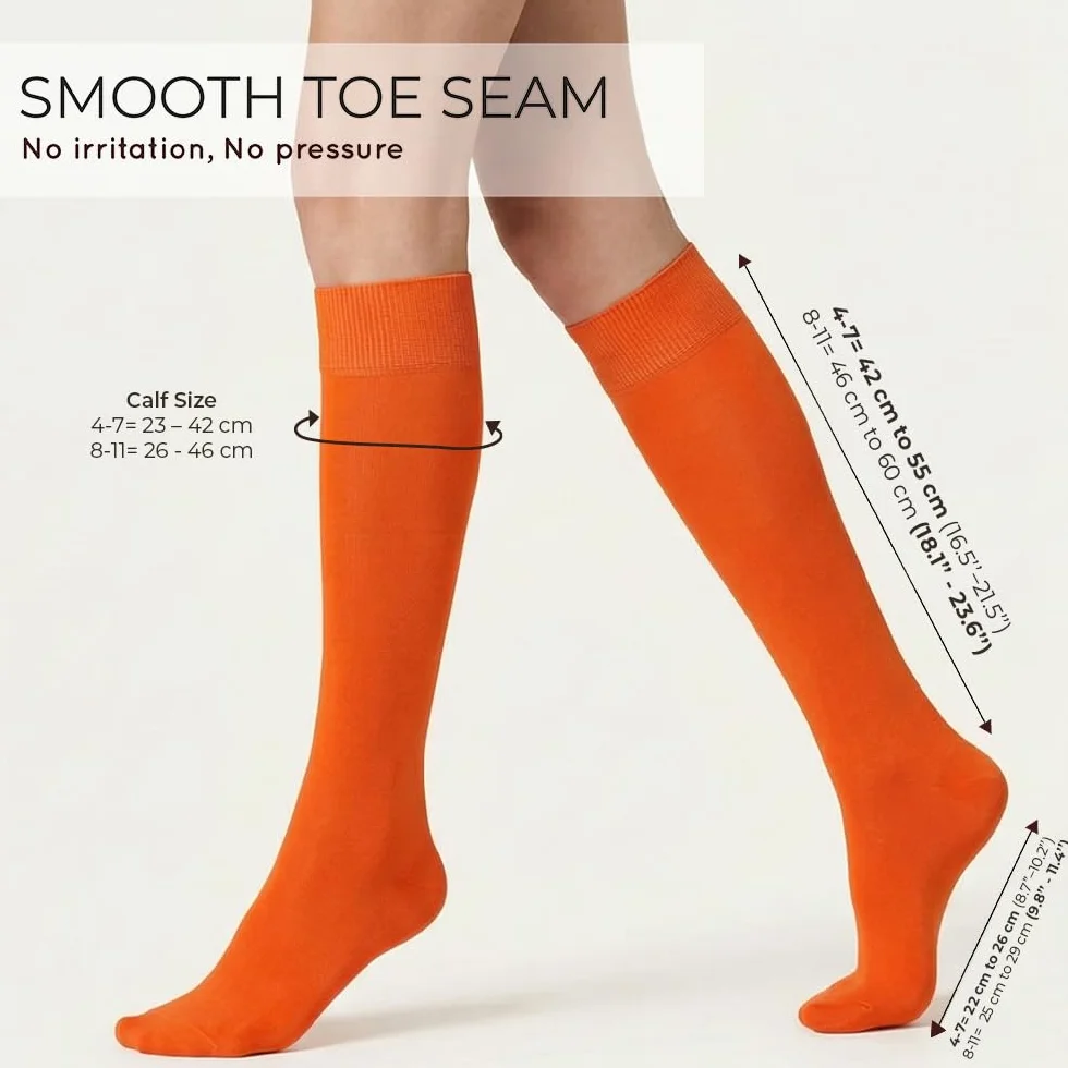 Mysocks Knee High Plain Socks