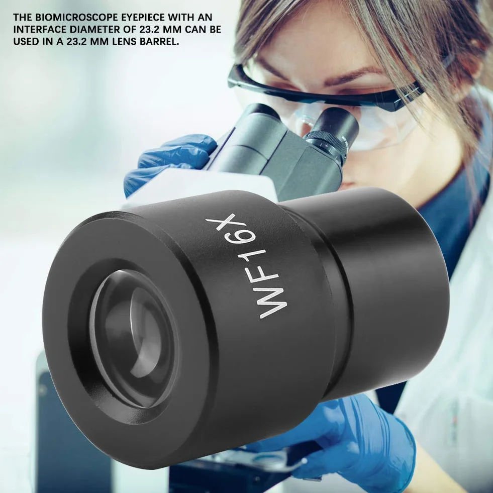 DM-WF009 WF16X Mikroskop Okular Stereomikroskop 23,2mm Brille Optische Linse Labormikroskop Okular Ersatz