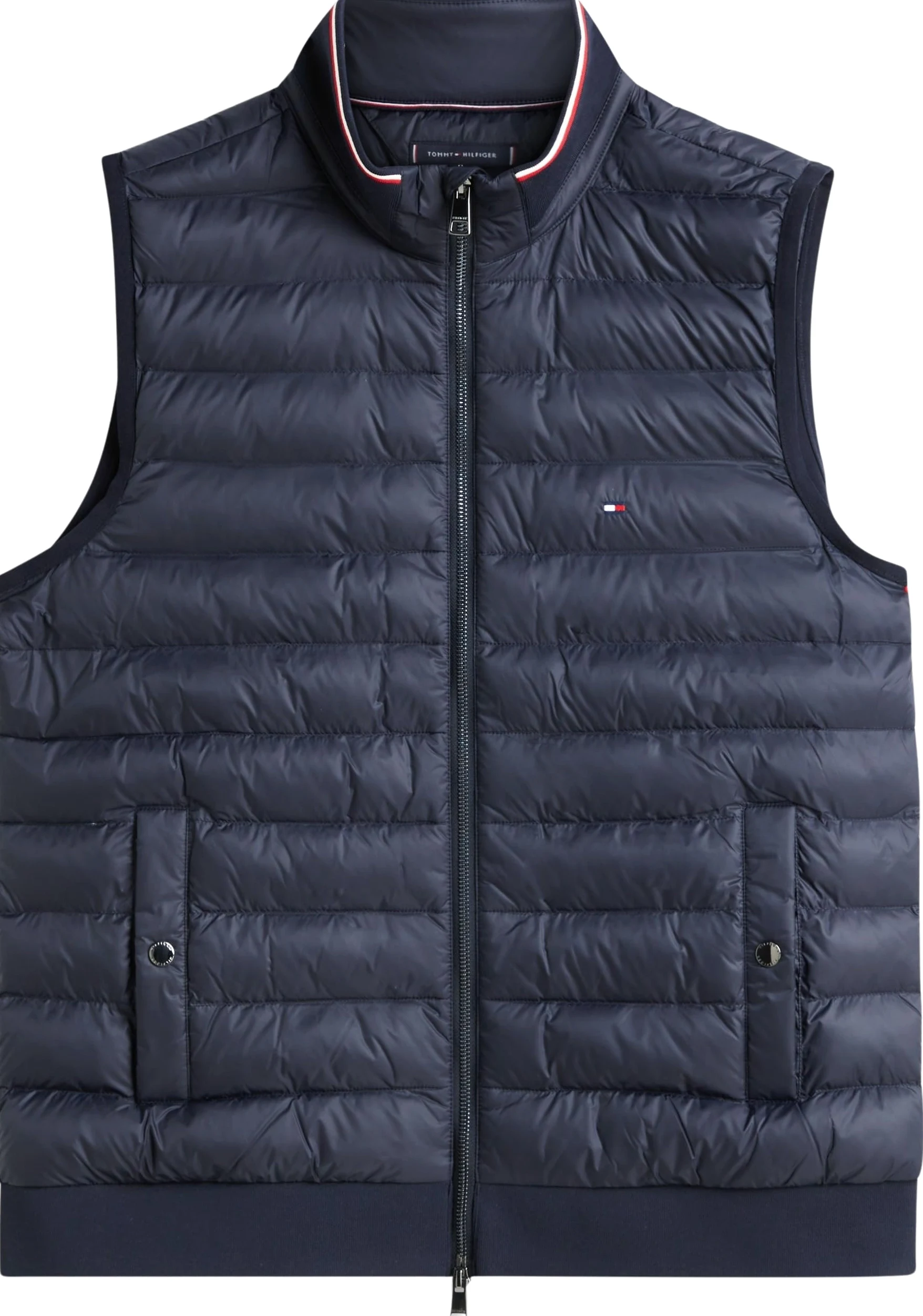Tommy Hilfiger Męska kamizelka MIX MEDIA ESS RWB MW0MW41441 Inne bluzy, NIEBIESKI, XL, Niebieski (pustynne niebo), XL