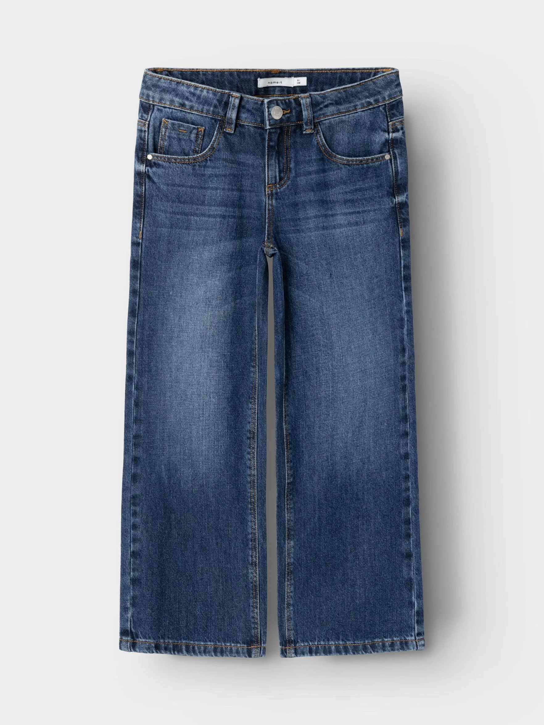 NAME IT Nkfrose Wide Jeans 5529-be Noos Szerokie dżinsy Dziewczynki