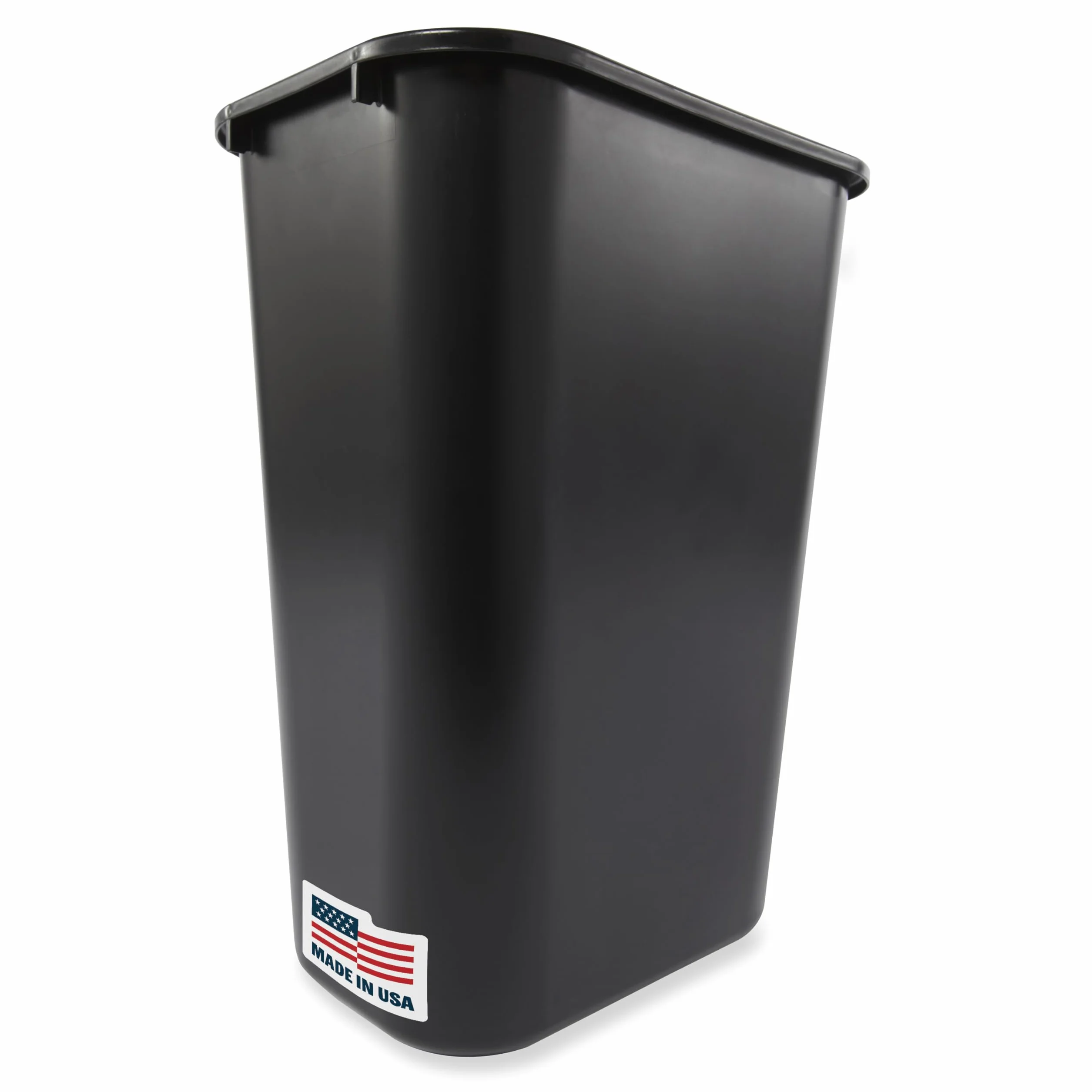 Rubbermaid Commercial Products FG295700BLA pojemnik na odpady z tworzywa sztucznego, o miękkim kształcie, prostokątny, 38,8 l, czarny