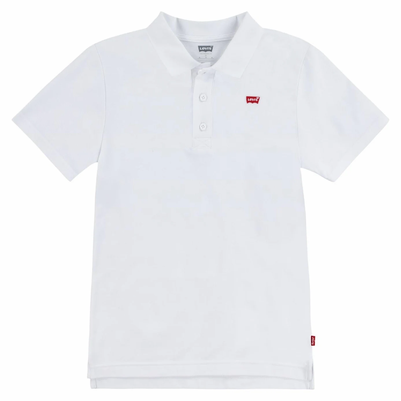 LEVI'S Chłopięca koszulka polo LVB z taśmą na plecach 9EA893 biała 14 lat