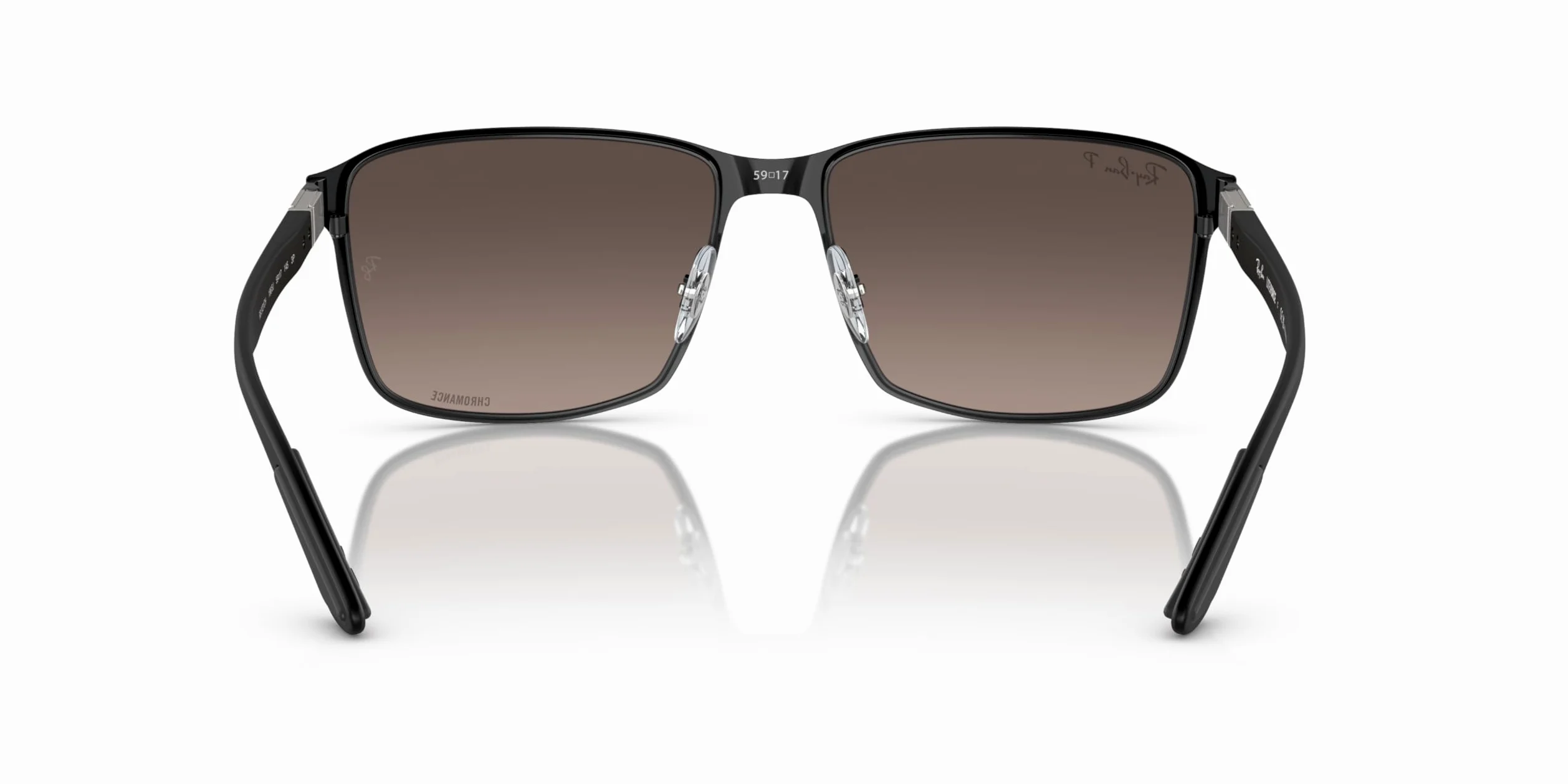 Ray-Ban Rb3721ch kwadratowe okulary przeciwsłoneczne chromance