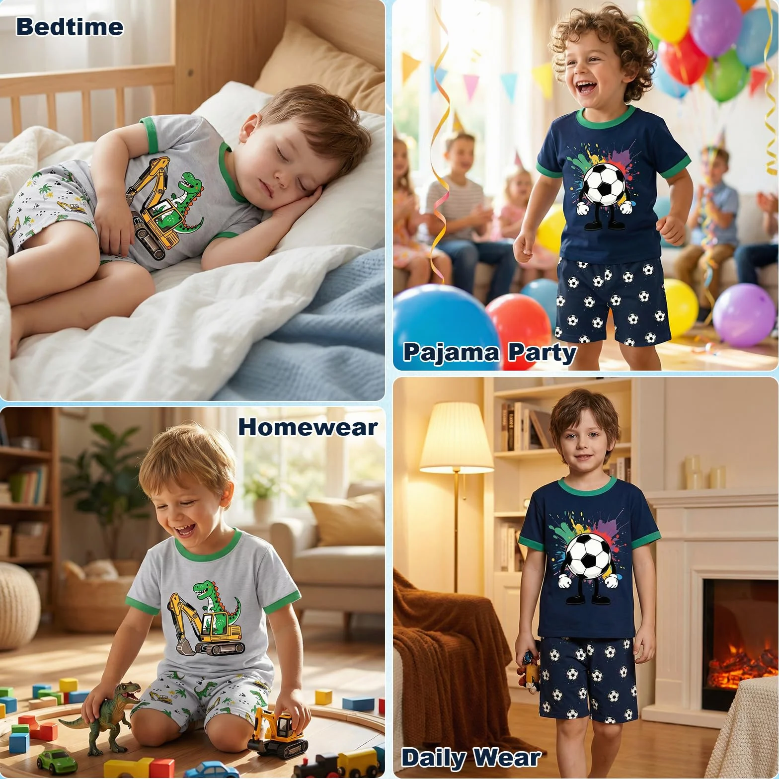 JinBei Dziewczęcy zestaw piżam z krótkim rękawem T-shirt i szorty zestaw letnie piżamy bielizna nocna codzienna bielizna nocna piżamy topy zestawy dziewczyna prezent ubrania dla dzieci odzież