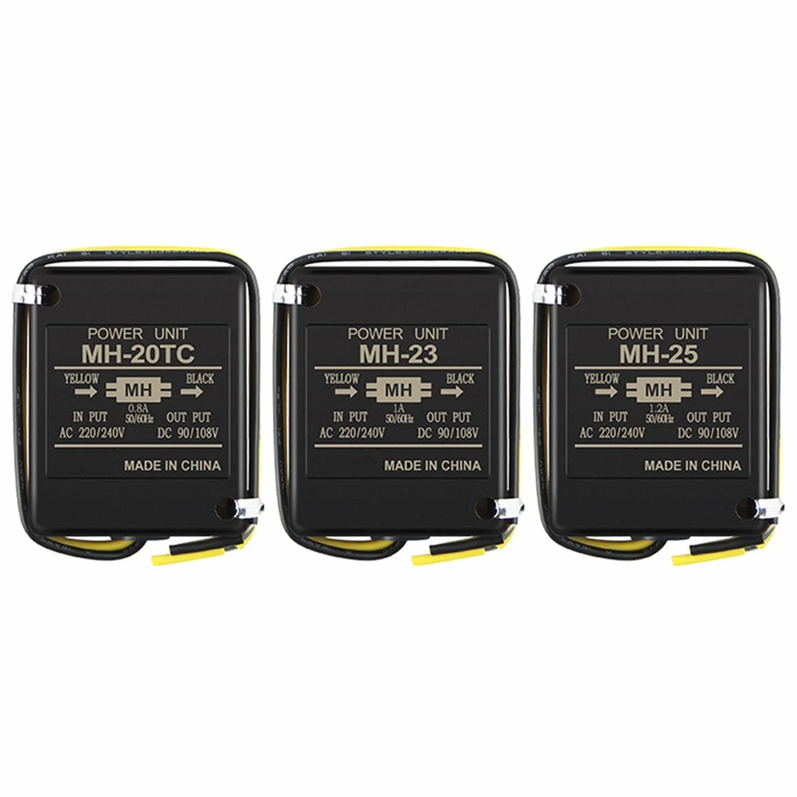 Eawfgtuw Elektromagnetyczny prostownik hamulca MH-20TC MH-23 MH-25 z powłoką ABS, styki ze stopu srebra, szybkie hamowanie, wyjście DC90-108 V, do przemysłowych urządzeń silnikowych (MH-25)