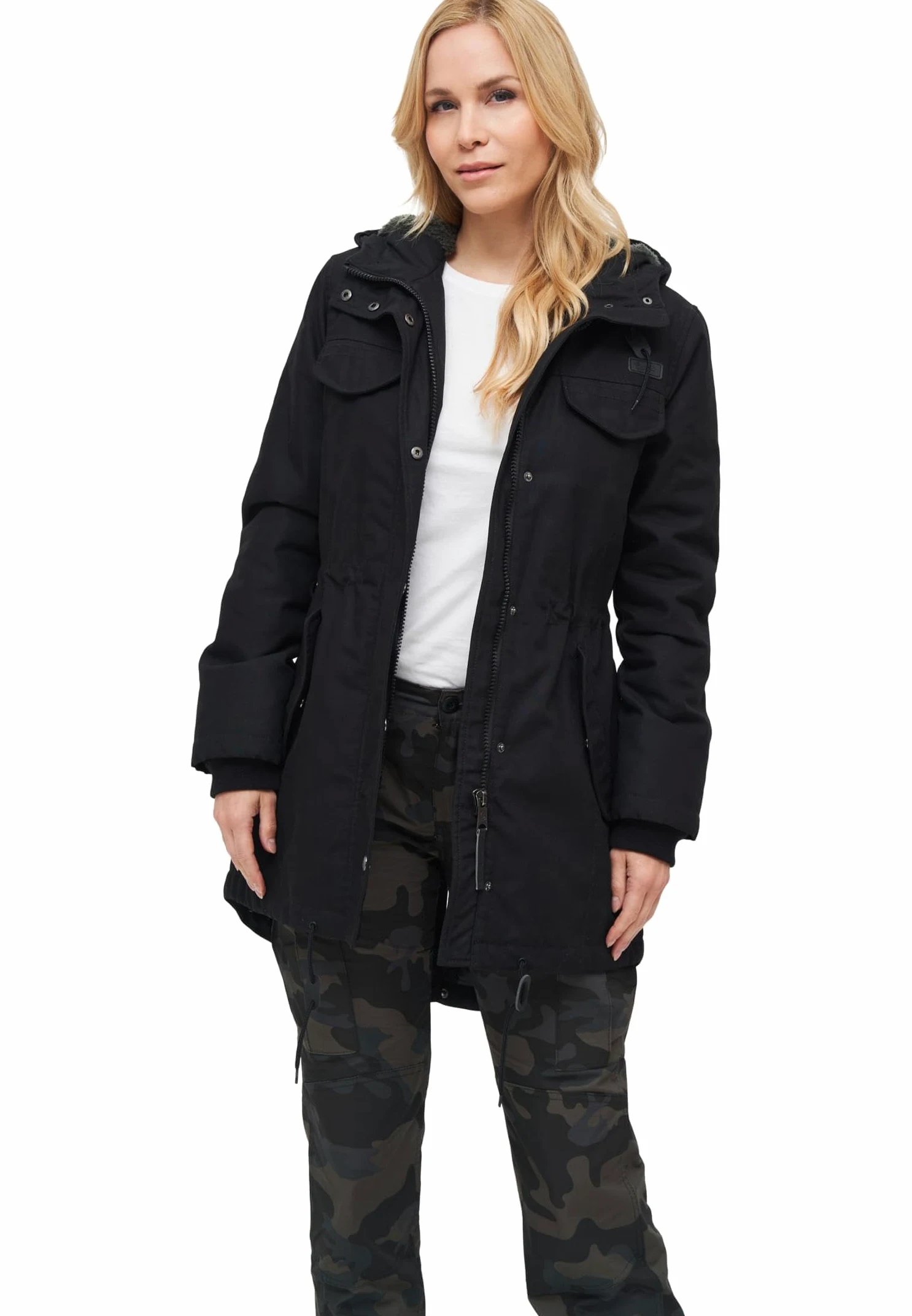 Brandit Marsh Lake parka damska, czarny, 5XL