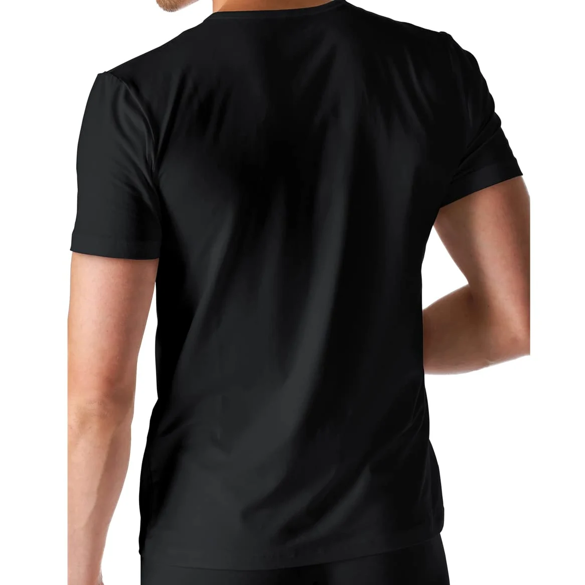Mey 2-pak Dry Cotton - męski T-shirt - podkoszulek - bawełna, czarny, 6