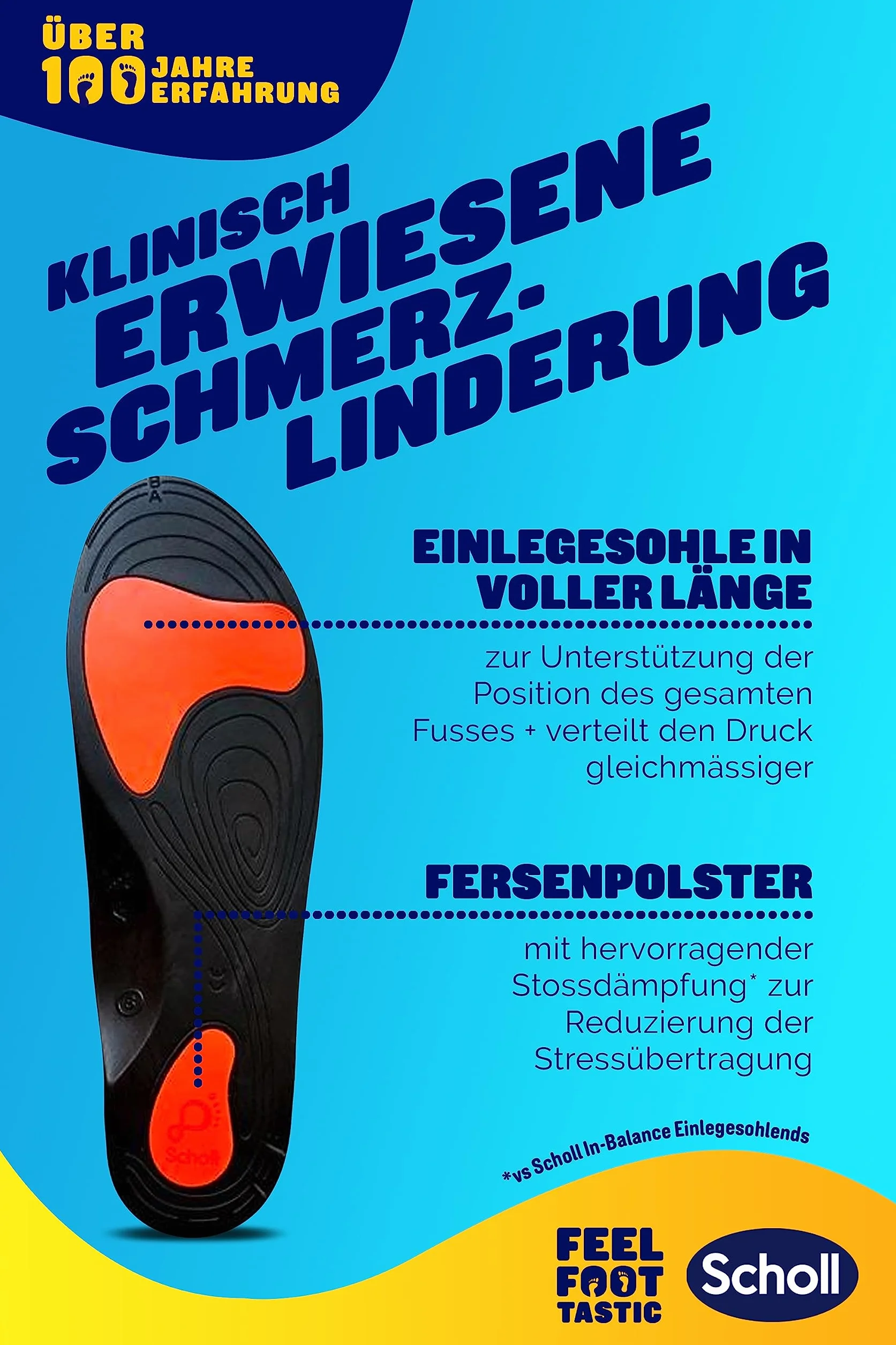 Scholl Wkładki do Butów, Czarny, 42,5-45